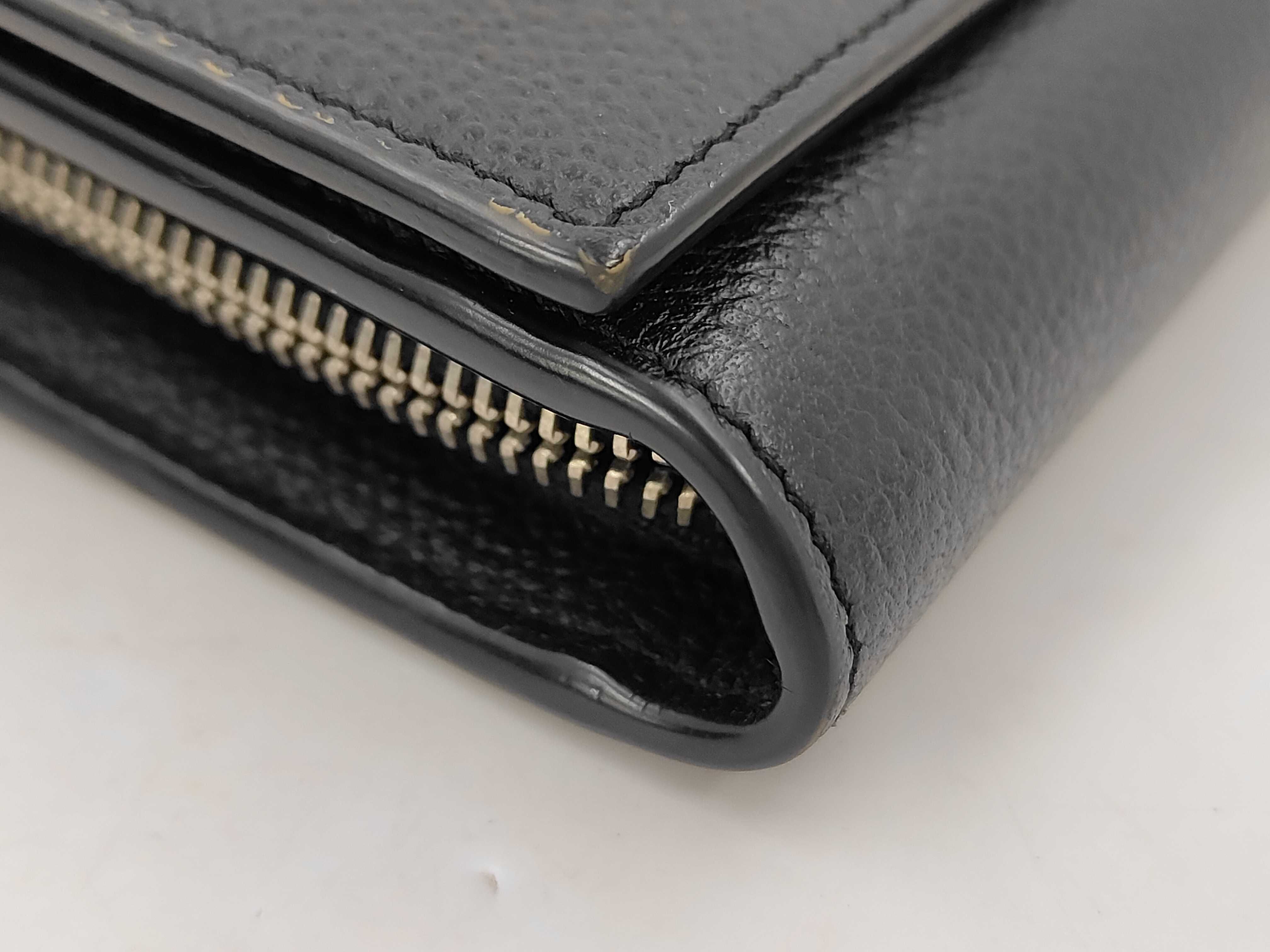 Long Wallet with Embossed Logo and YSL Hardware — view 7