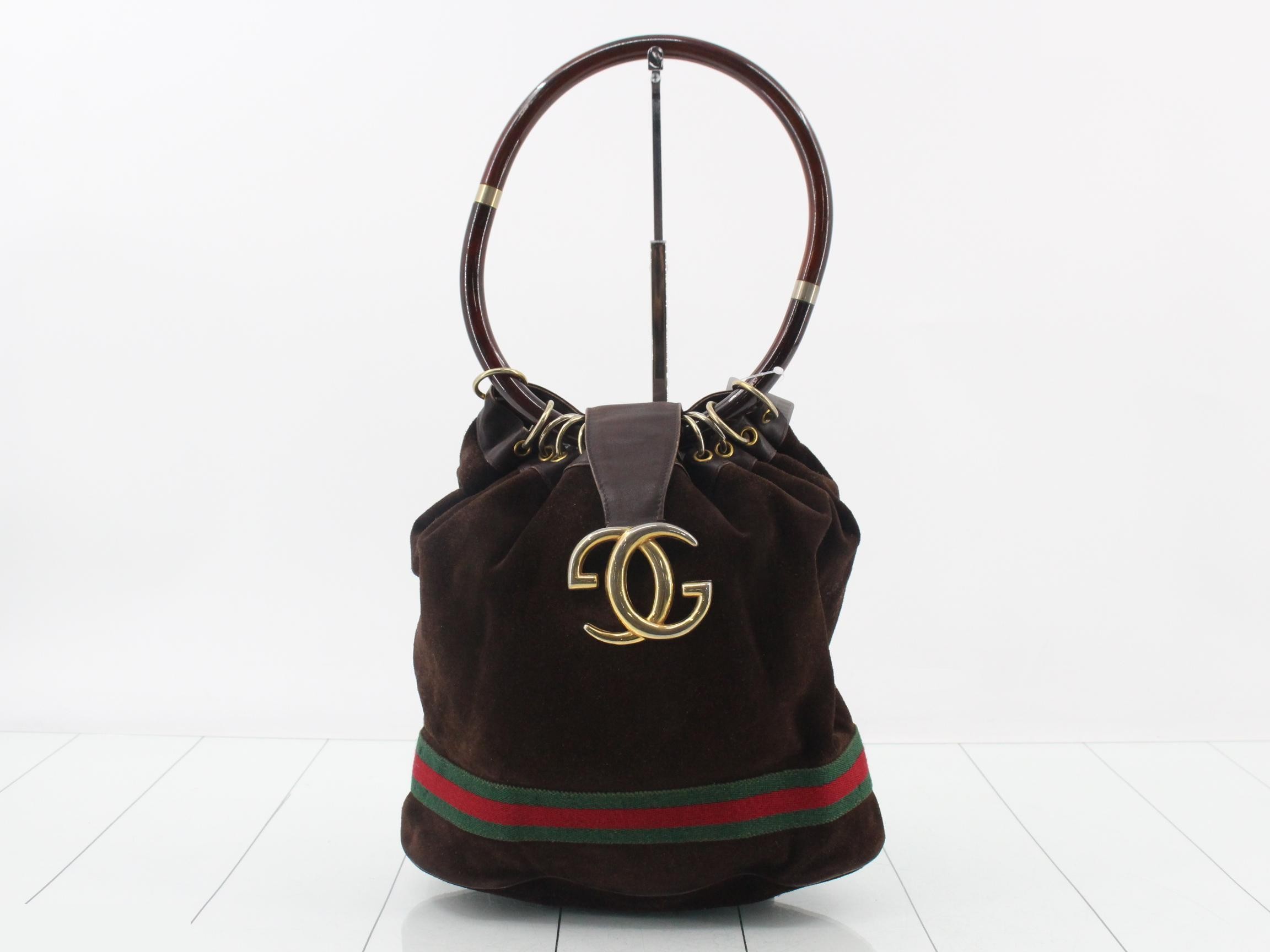 Tortoiseshell suede handbag