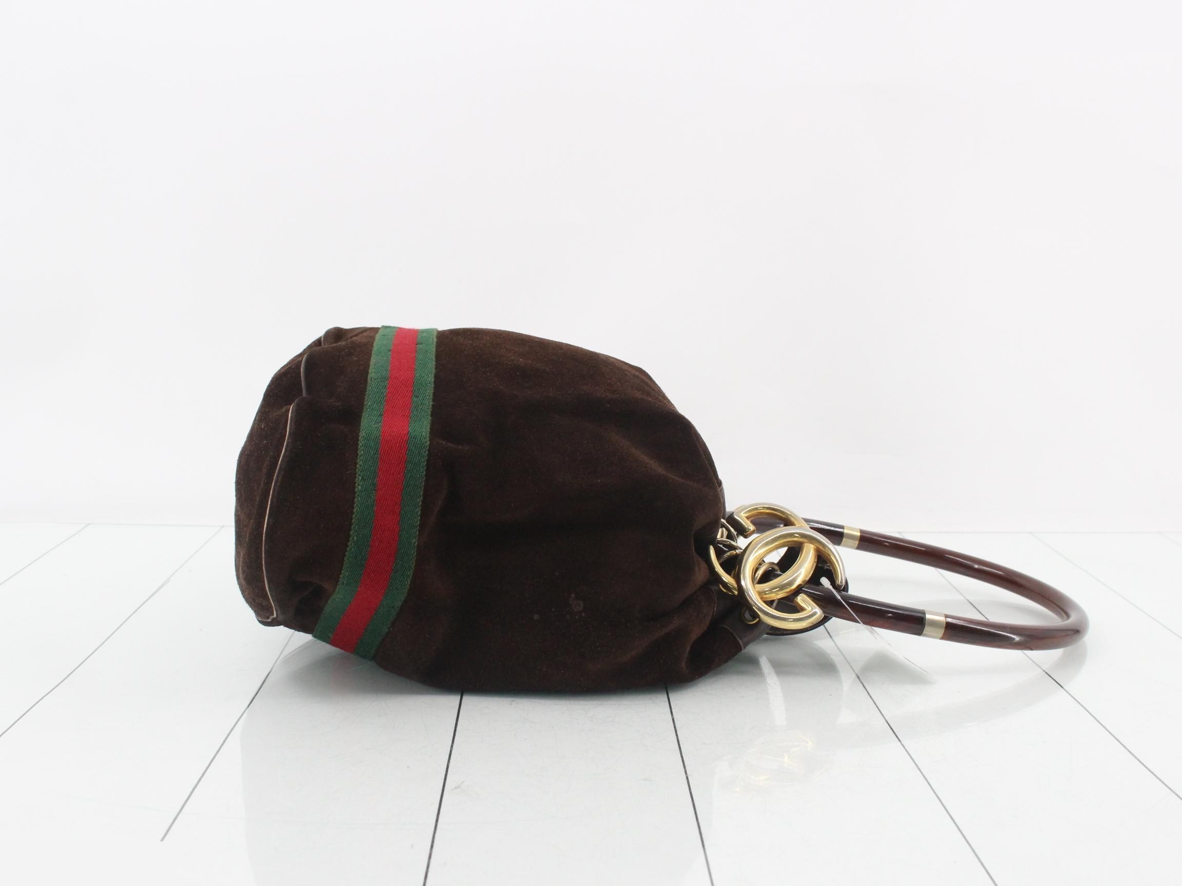 Tortoiseshell suede handbag — view 3