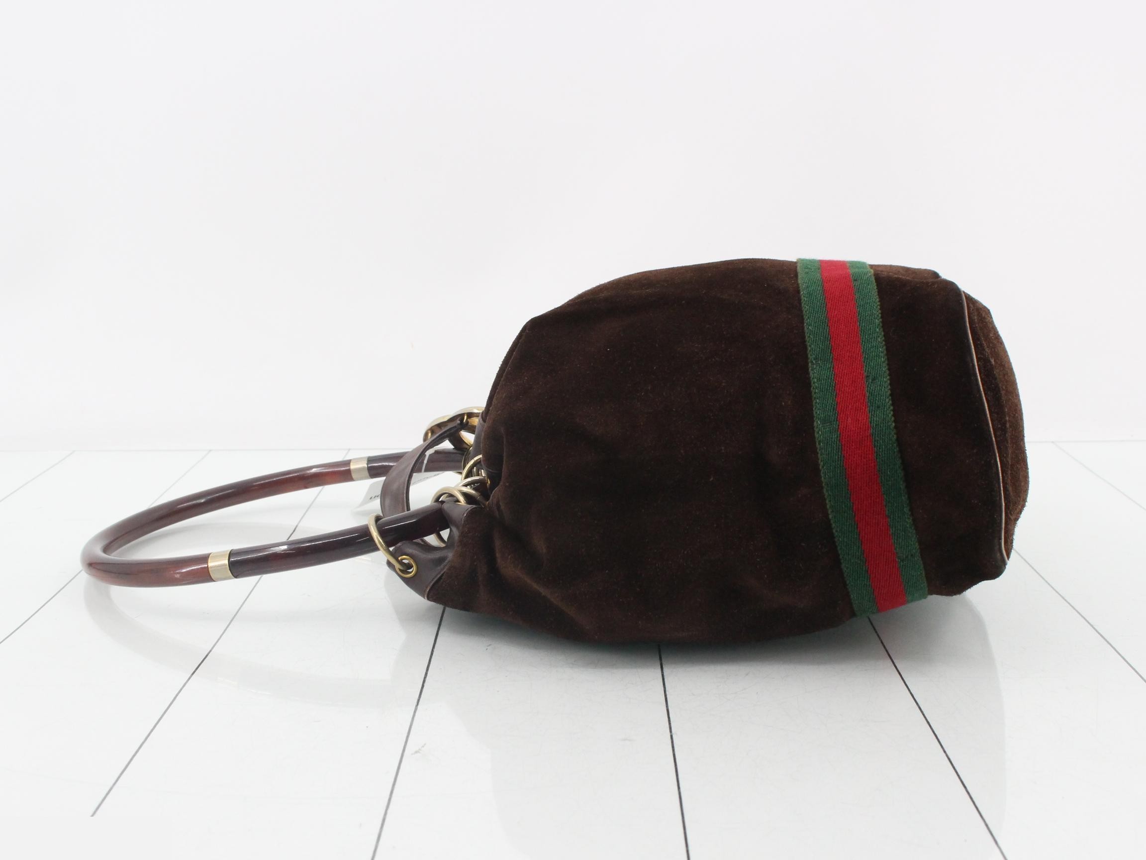 Tortoiseshell suede handbag — view 4