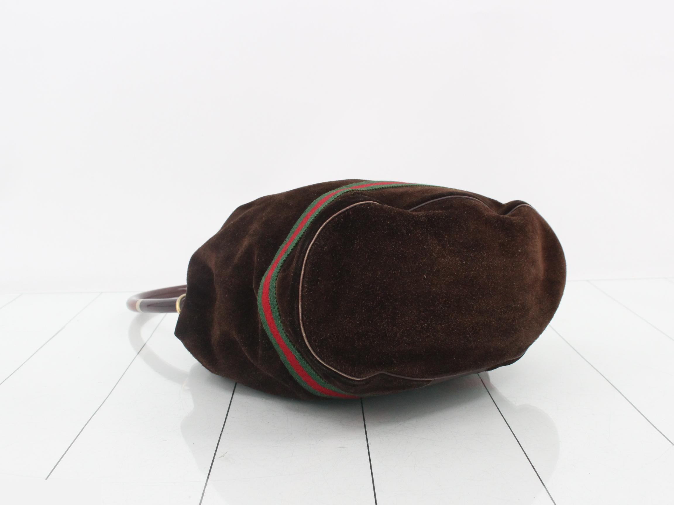 Tortoiseshell suede handbag — view 5