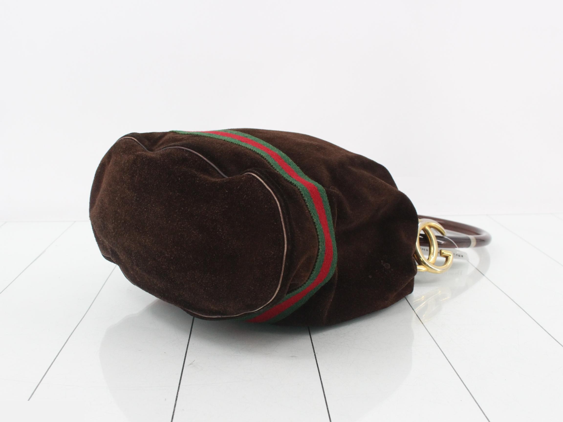Tortoiseshell suede handbag — view 6