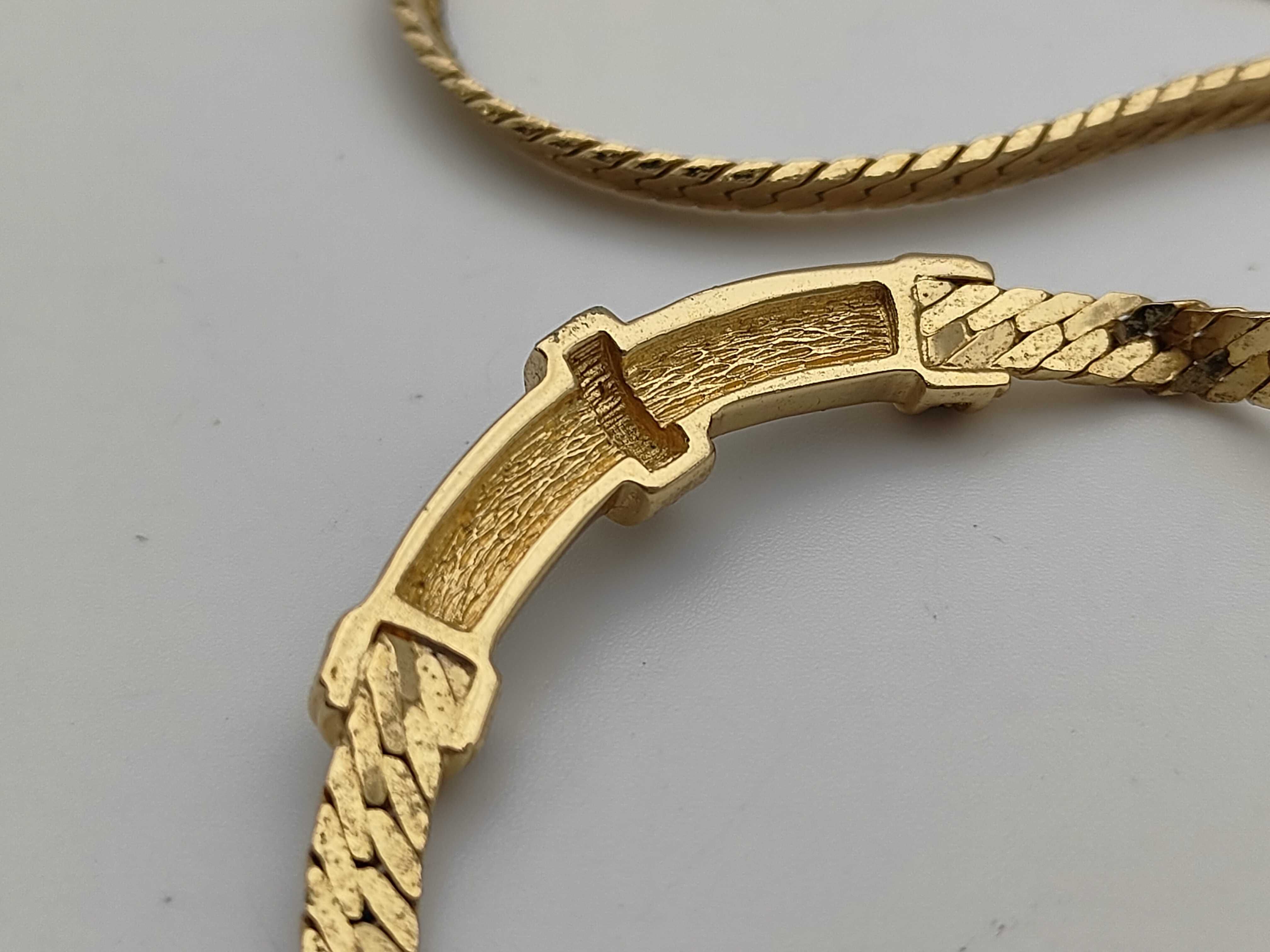 Christian Rhinestone Gold Necklace — view 6