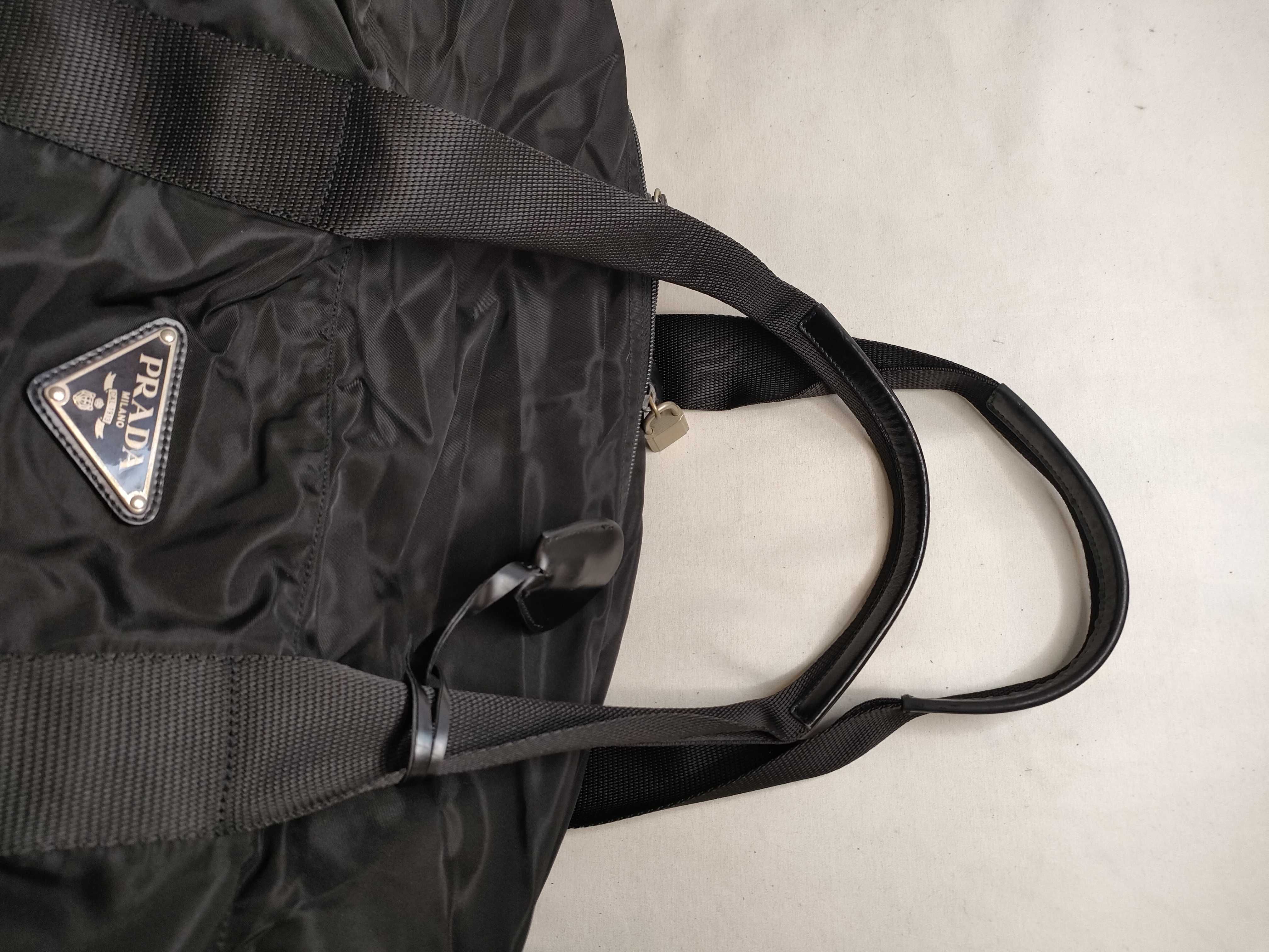 Nylon Prada Handbag Boston Bag — view 3