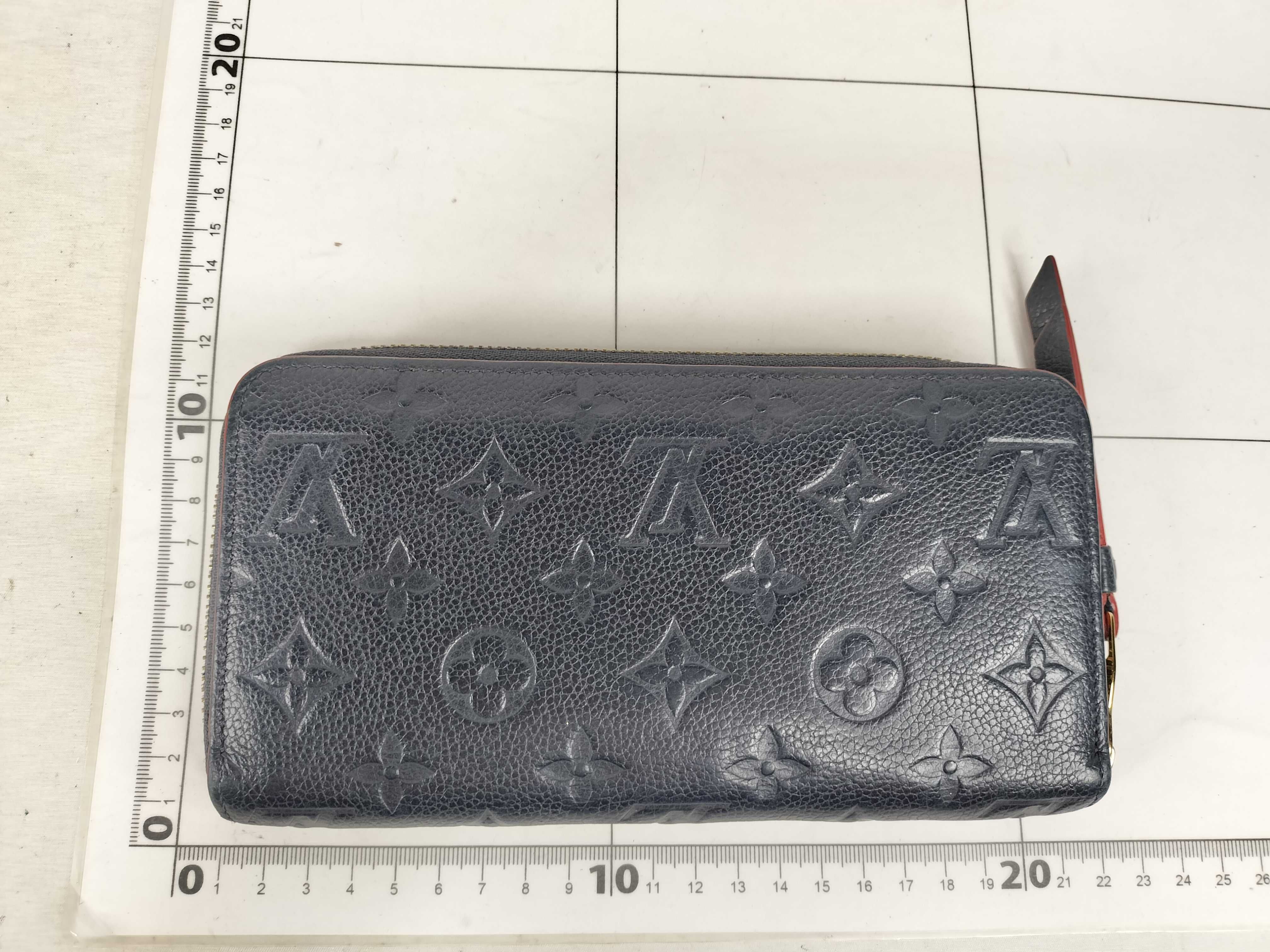 Monogram Empreinte Louis Vuitton Empreinte Zippy Marine Rouge Gold Hardware SP0168 Wallet — view 2