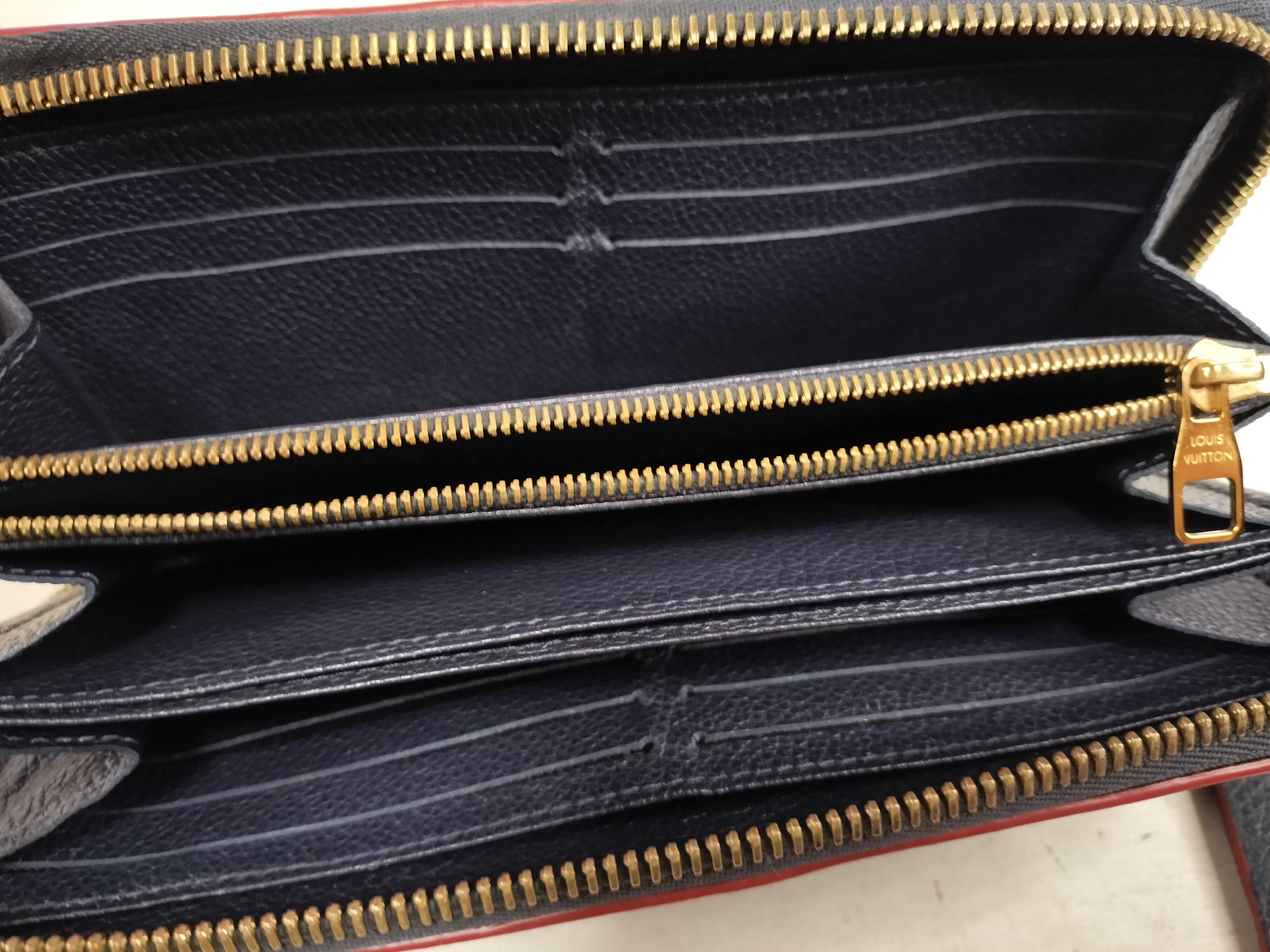 Monogram Empreinte Louis Vuitton Empreinte Zippy Marine Rouge Gold Hardware SP0168 Wallet — view 13