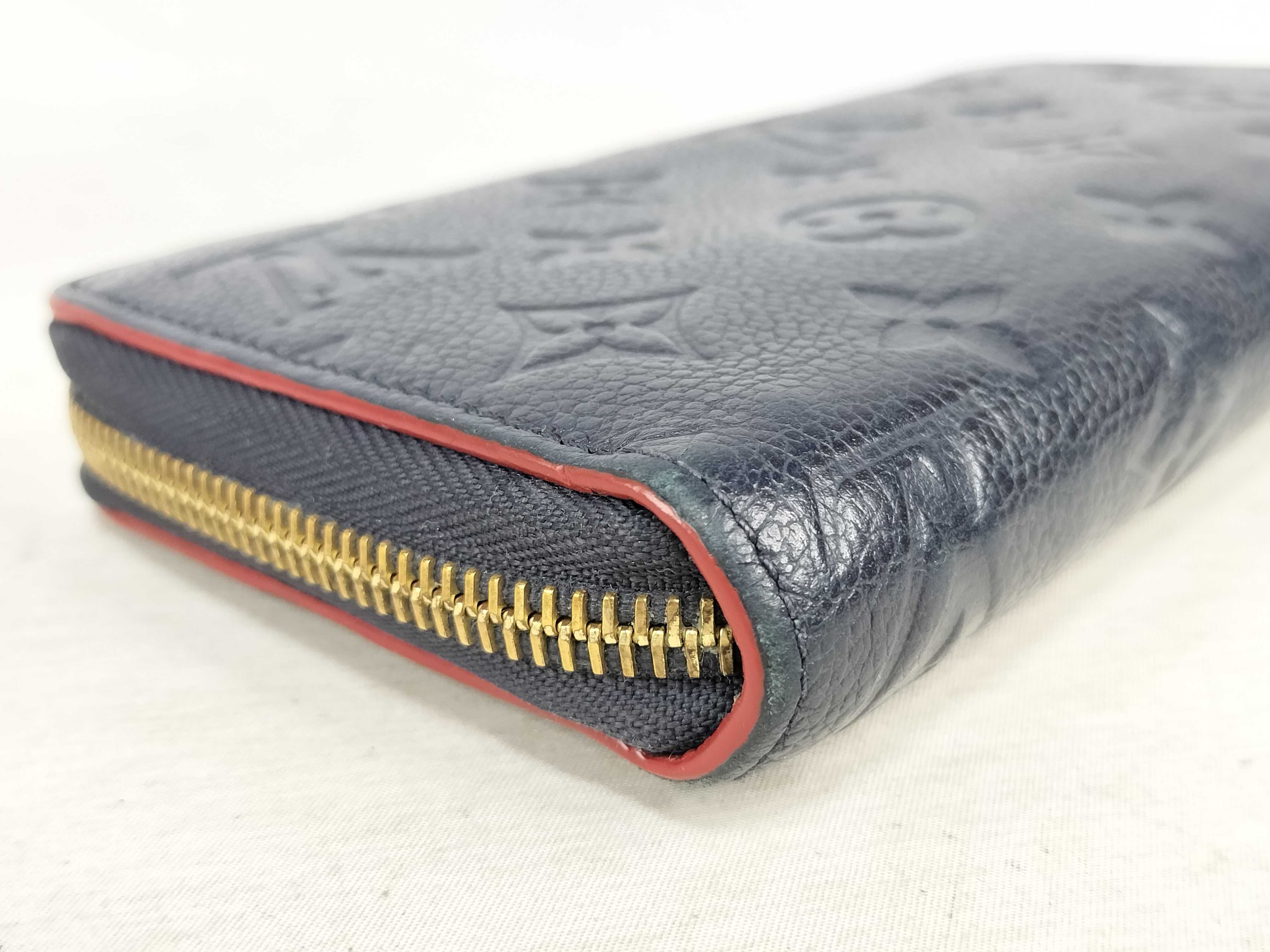 Monogram Empreinte Louis Vuitton Empreinte Zippy Marine Rouge Gold Hardware SP0168 Wallet — view 4