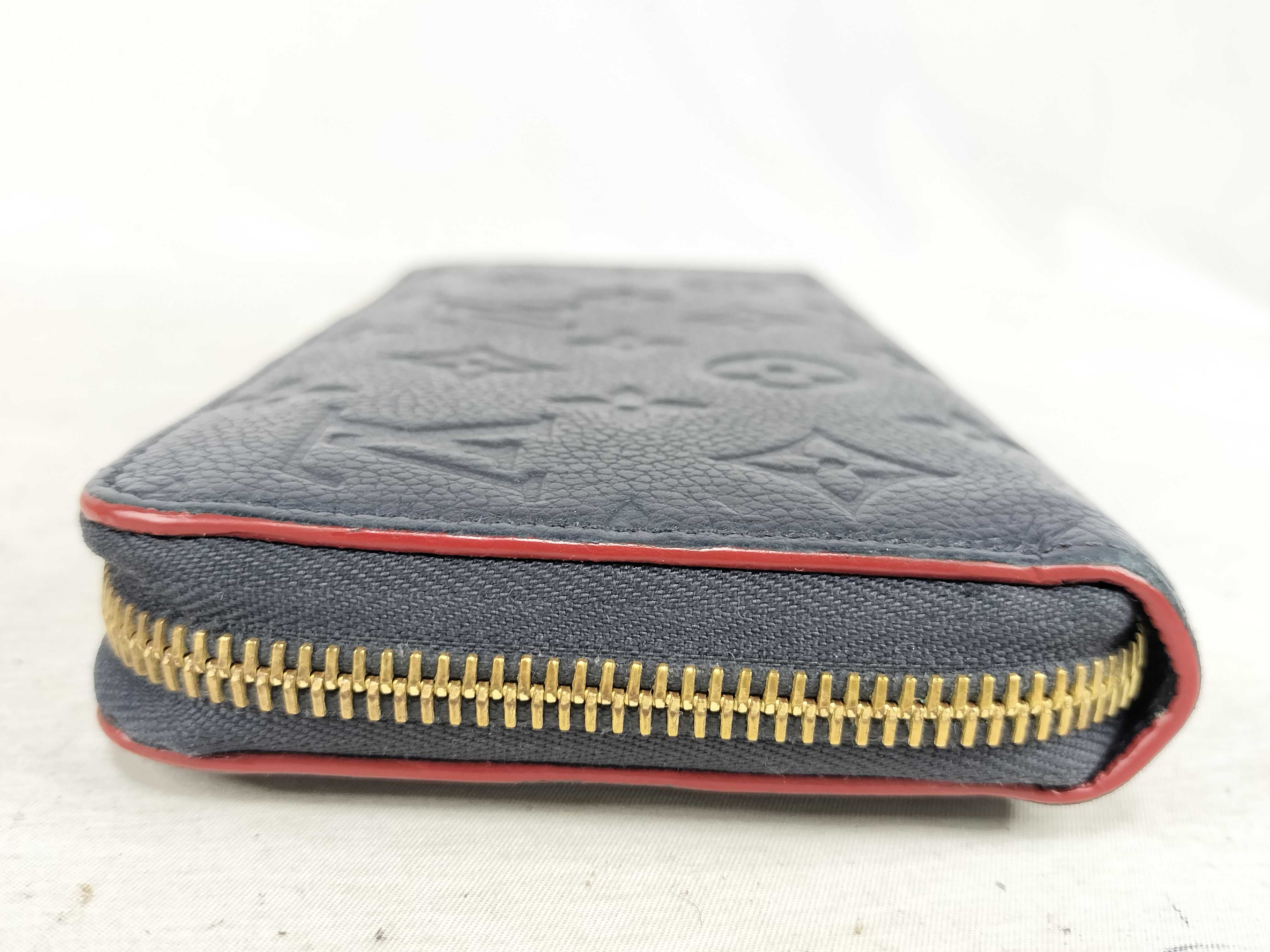 Monogram Empreinte Louis Vuitton Empreinte Zippy Marine Rouge Gold Hardware SP0168 Wallet — view 5