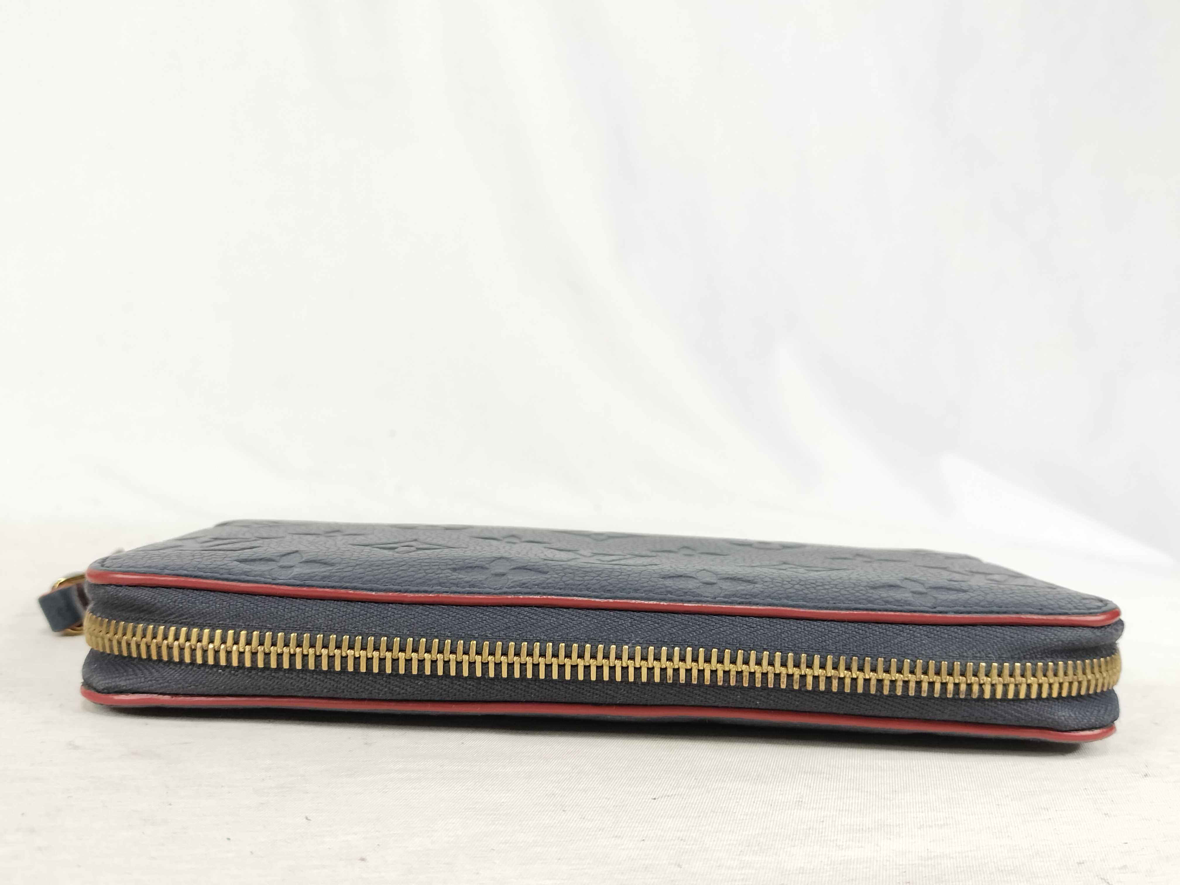 Monogram Empreinte Louis Vuitton Empreinte Zippy Marine Rouge Gold Hardware SP0168 Wallet — view 6