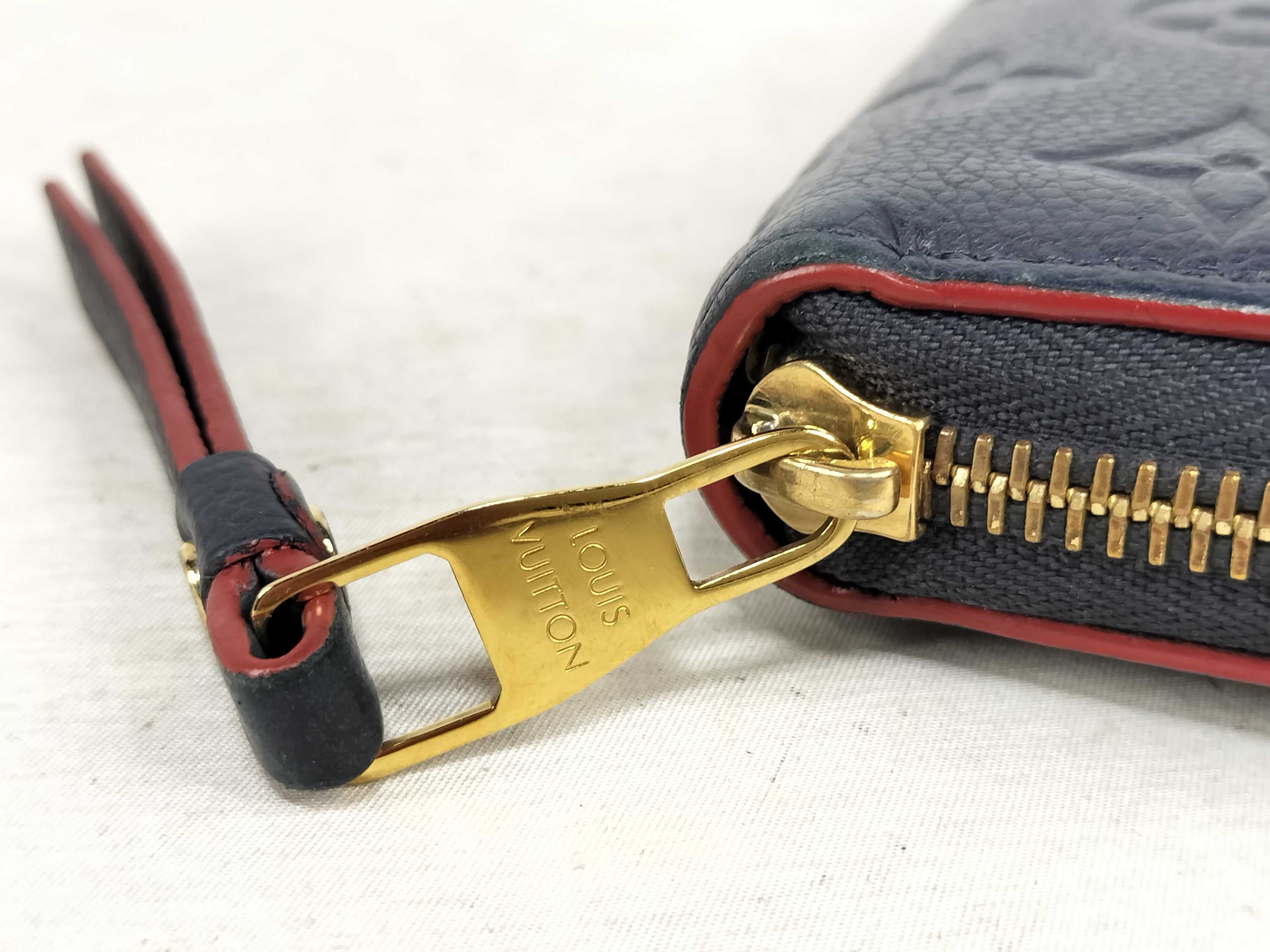 Monogram Empreinte Louis Vuitton Empreinte Zippy Marine Rouge Gold Hardware SP0168 Wallet — view 7