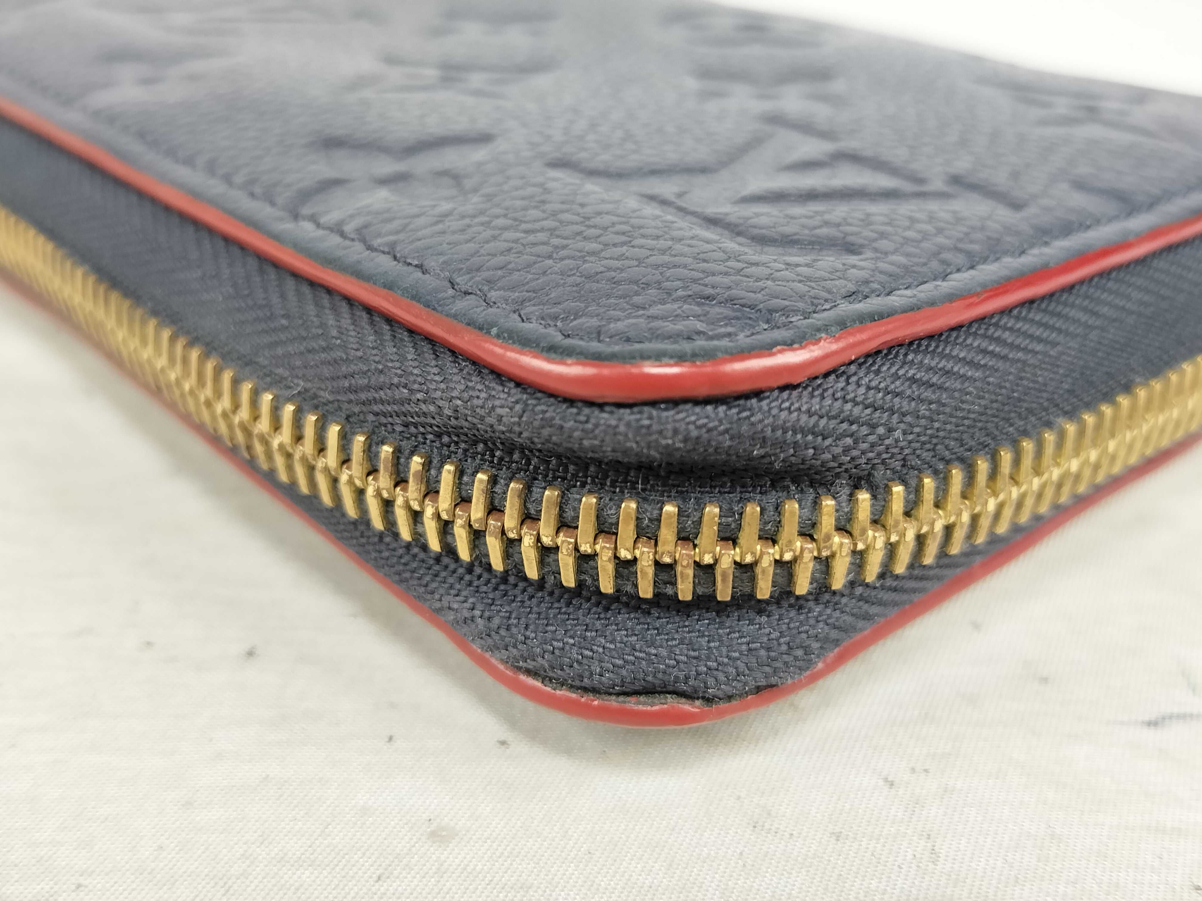 Monogram Empreinte Louis Vuitton Empreinte Zippy Marine Rouge Gold Hardware SP0168 Wallet — view 8