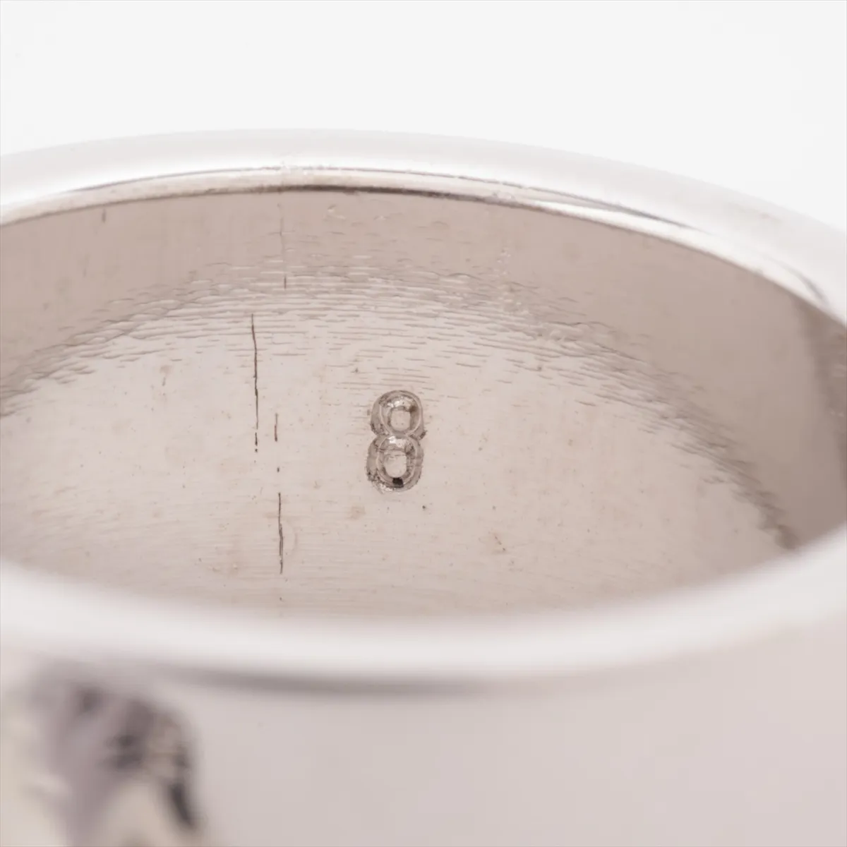 Wing Ring, Metal, Silver. Shows signs of wear, — view 3