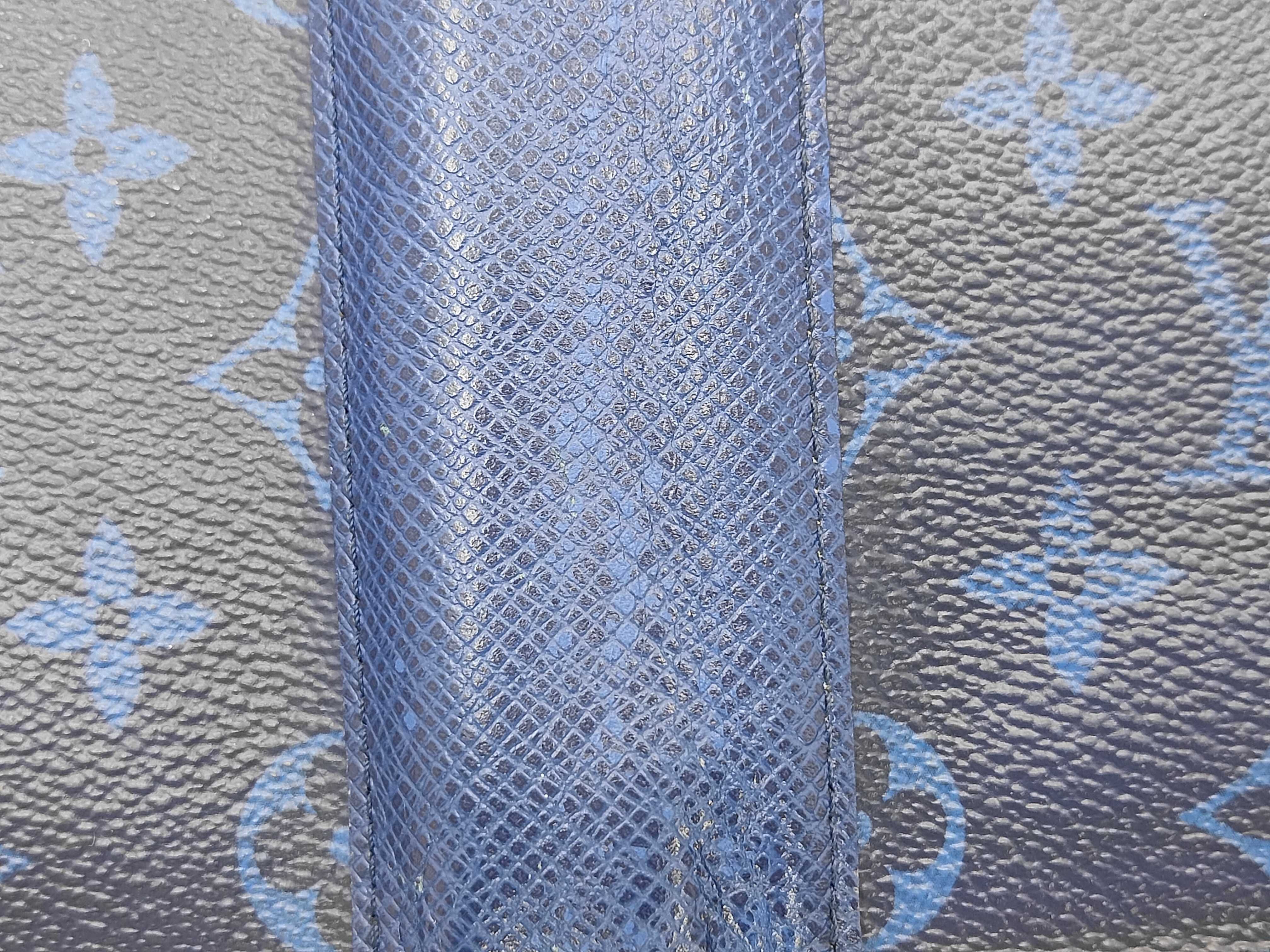 M30297 Taigarama Monogram Blue Portefeuille Brazza Wallet — view 12