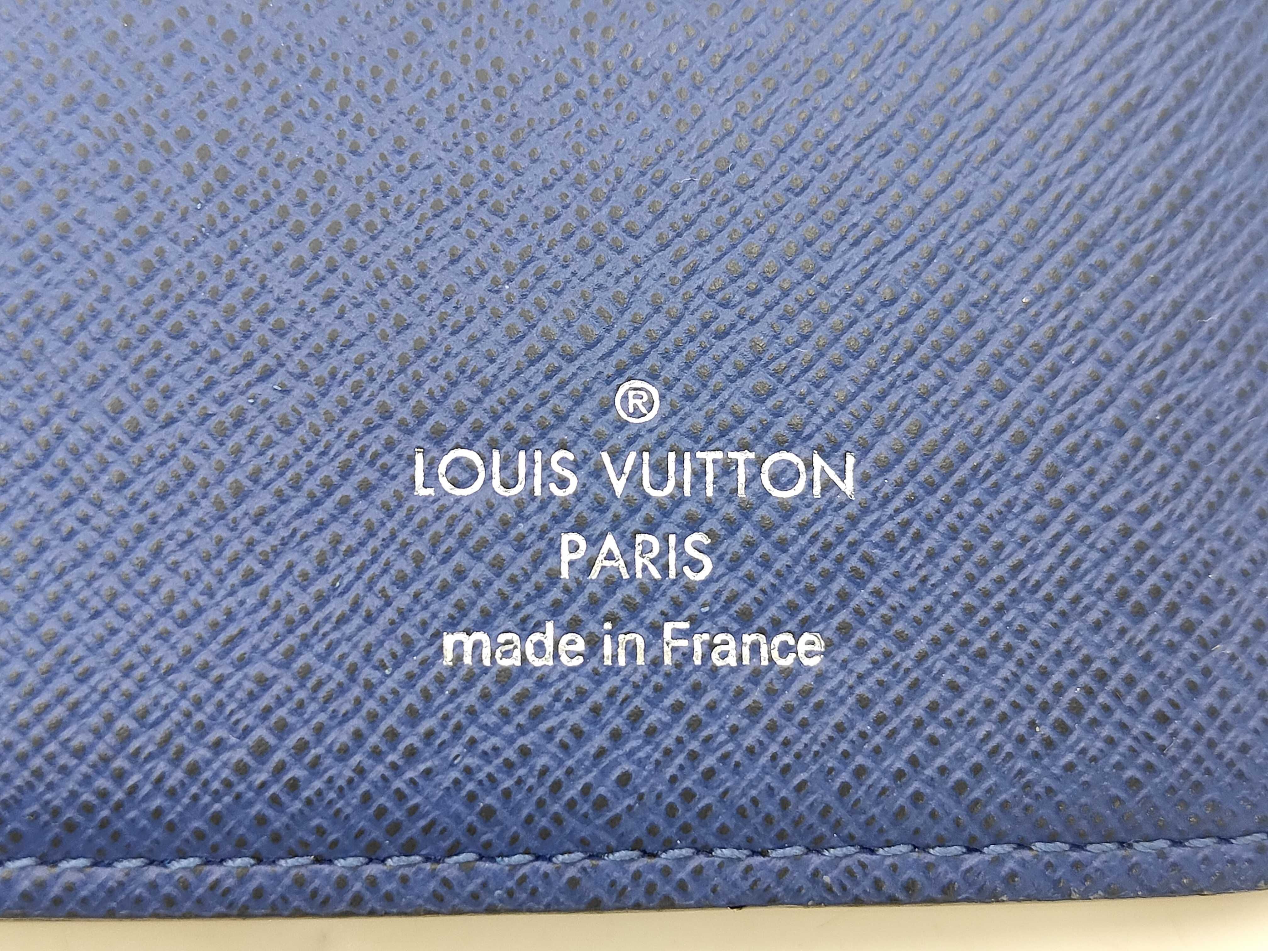 M30297 Taigarama Monogram Blue Portefeuille Brazza Wallet — view 13
