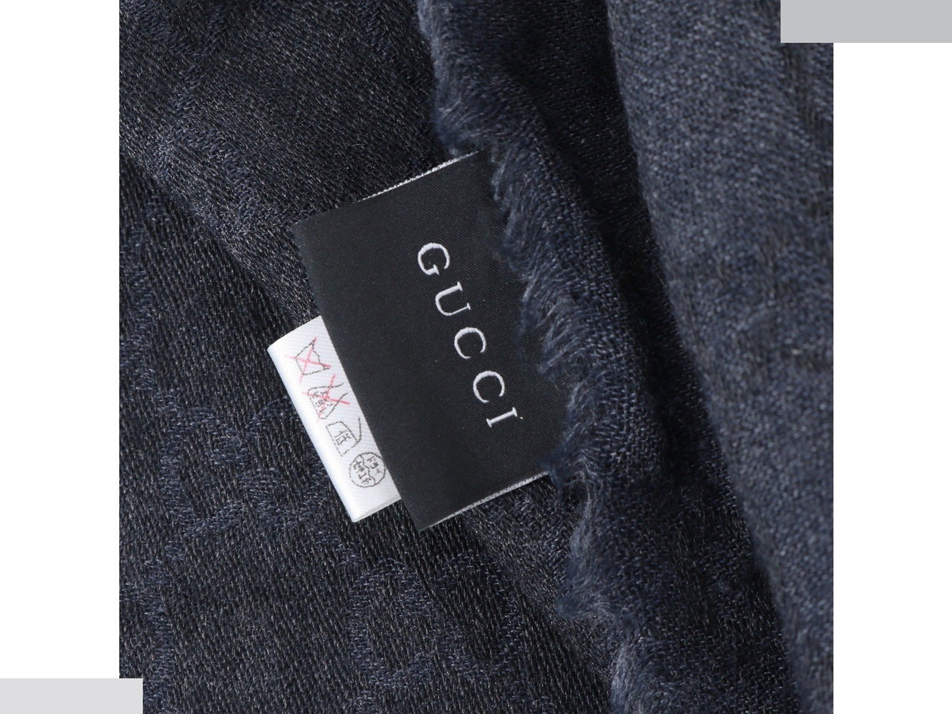 GG Canvas Silk Scarf with Tag — view 6