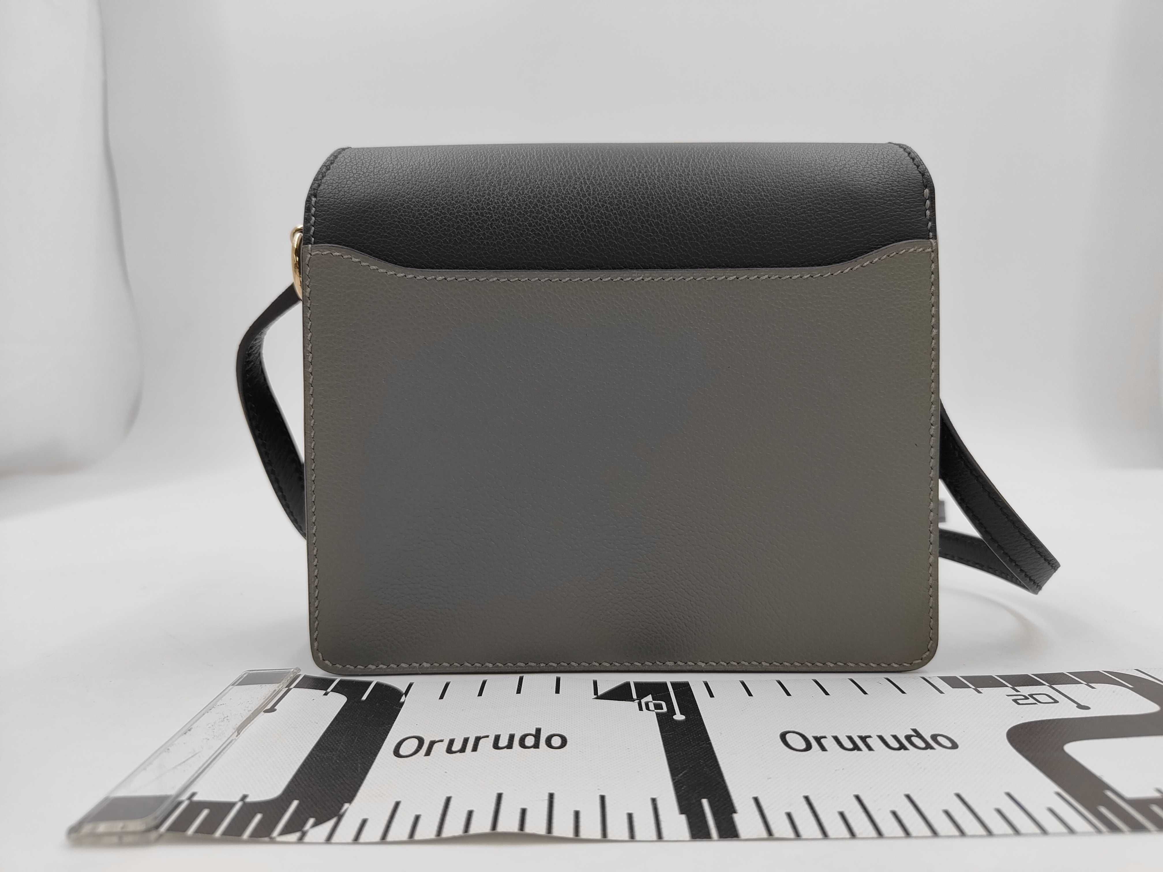 Sac Lauris Mini Bicolor Black x Gray B Stamp Shoulder Bag — view 2