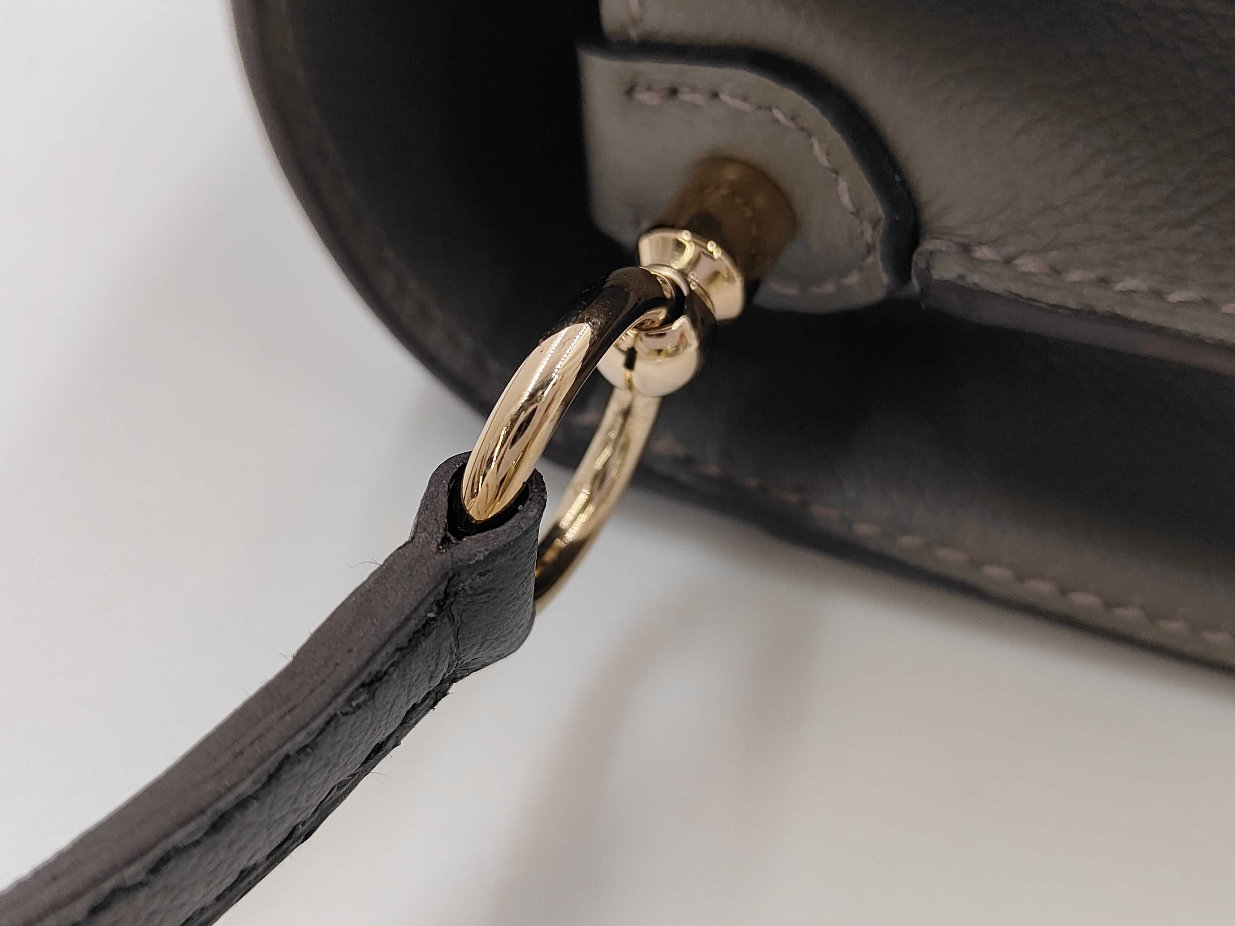 Sac Lauris Mini Bicolor Black x Gray B Stamp Shoulder Bag — view 7