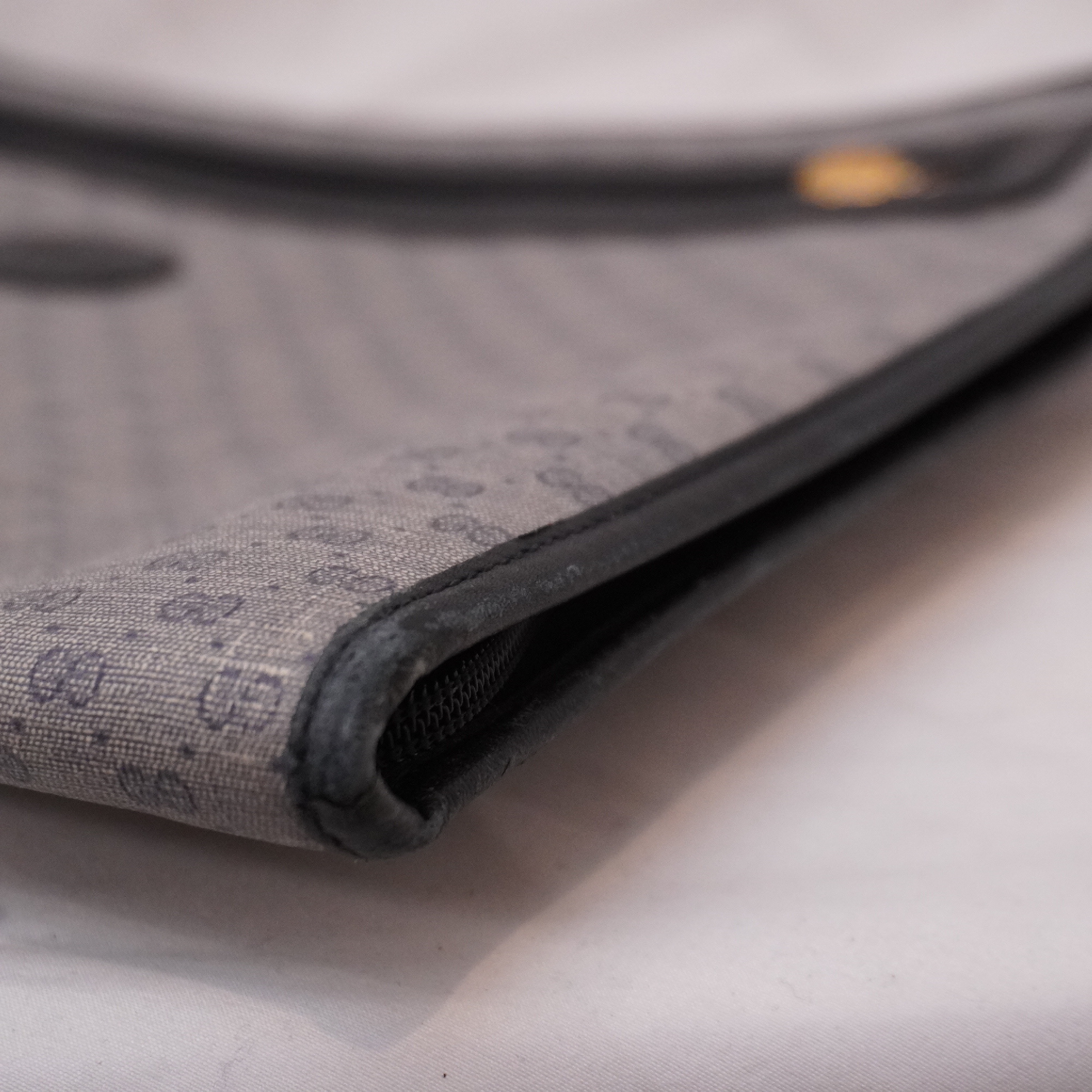vintage micro GG pattern PVC clutch bag — view 2