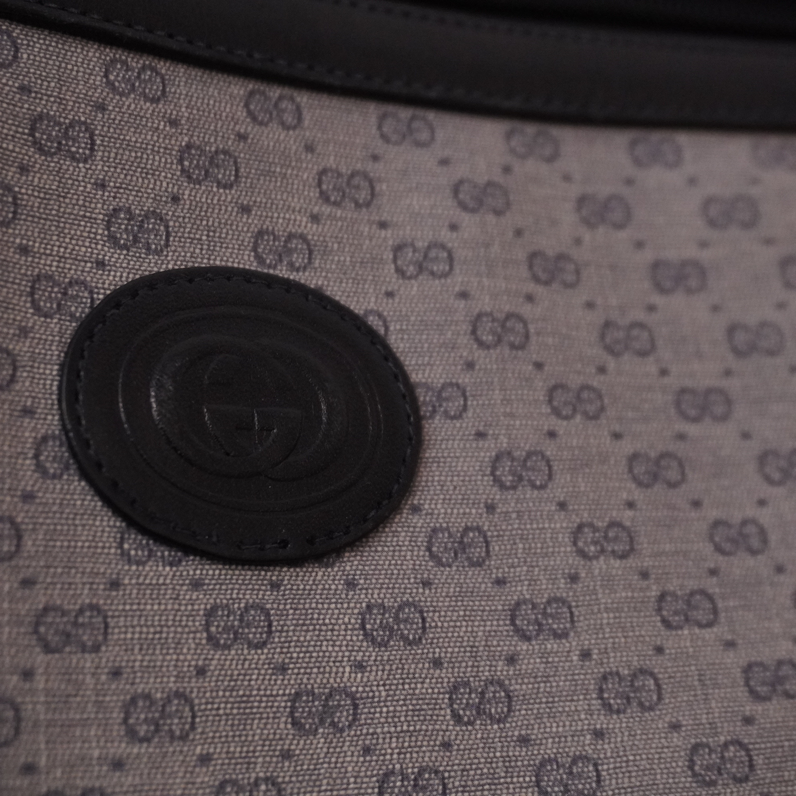 vintage micro GG pattern PVC clutch bag — view 6