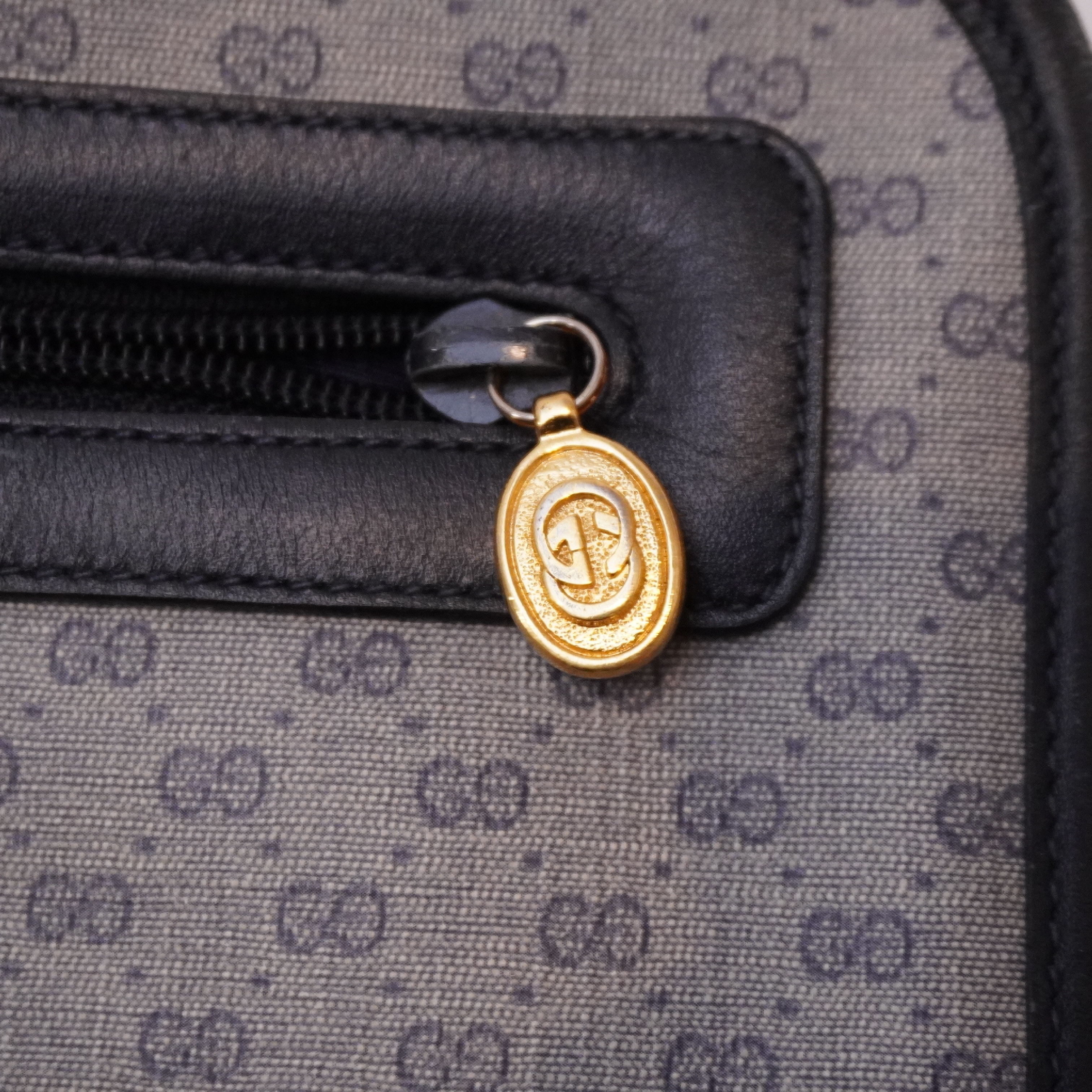 vintage micro GG pattern PVC clutch bag — view 7