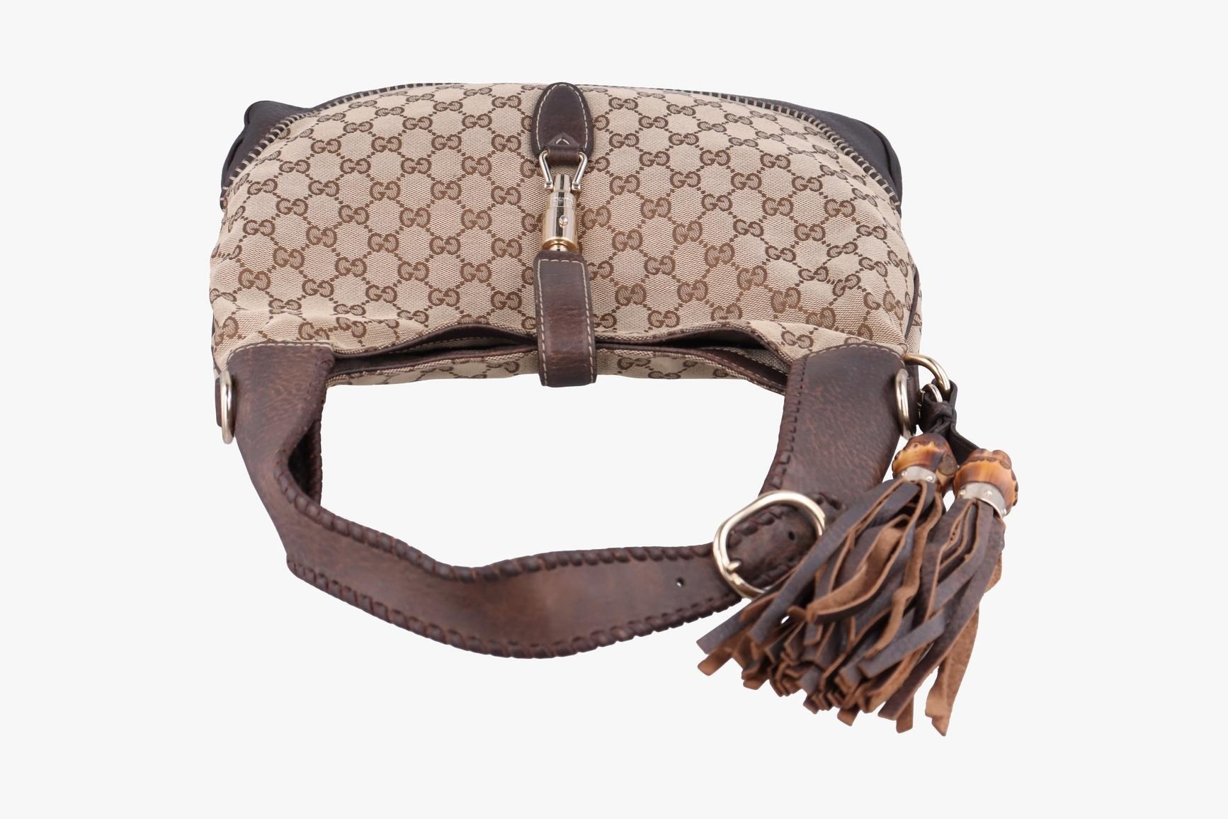 New Jackie Canvas x Leather Beige x Brown — view 5