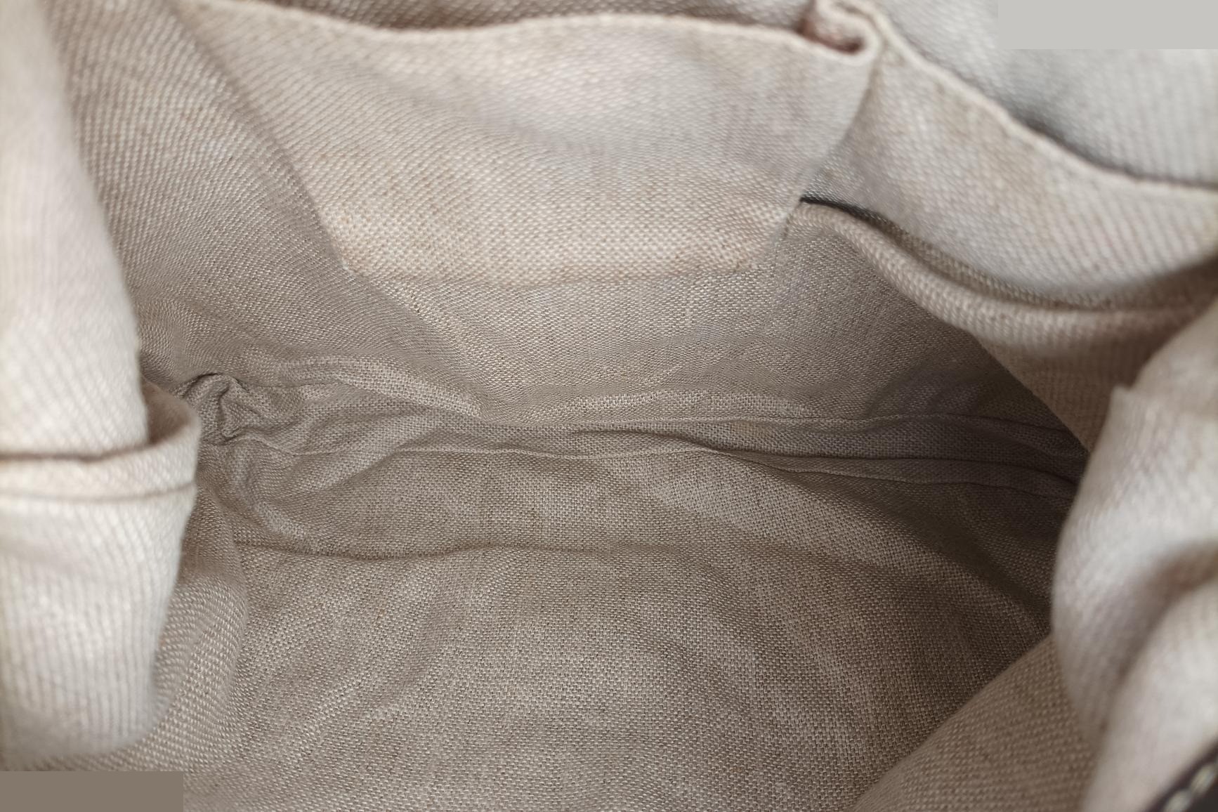 New Jackie Canvas x Leather Beige x Brown — view 6
