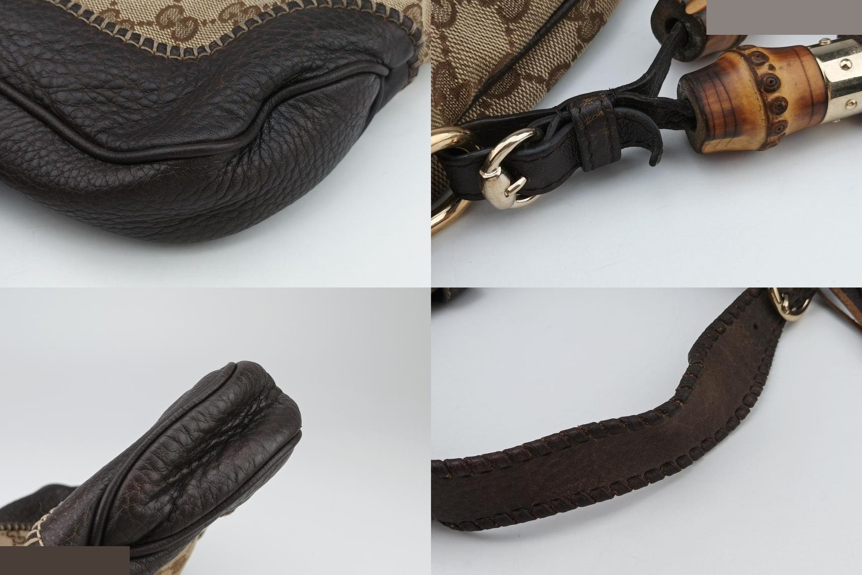 New Jackie Canvas x Leather Beige x Brown — view 10