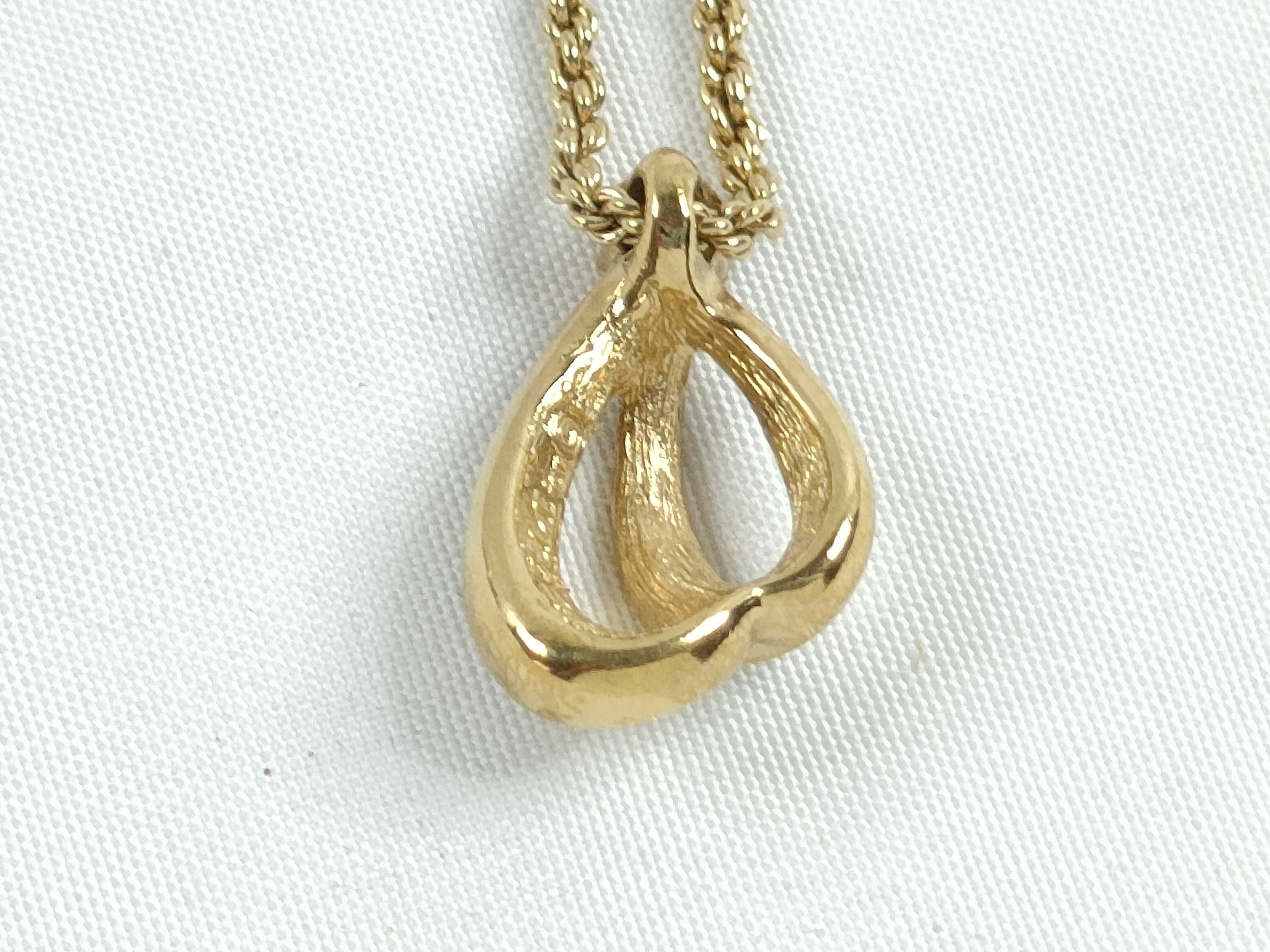 Christian necklace with rhinestones, black and gold. — view 2
