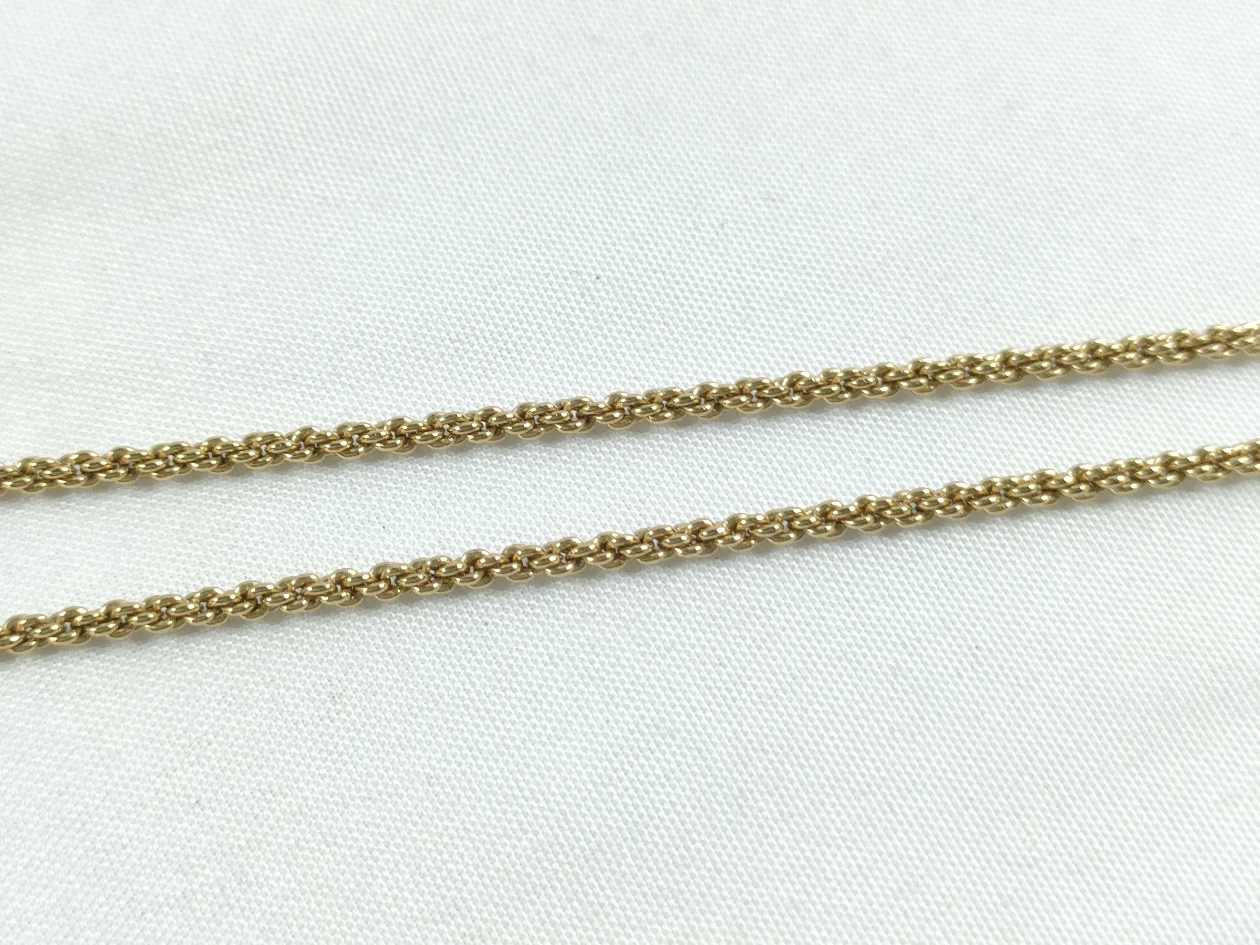 Christian necklace with rhinestones, black and gold. — view 5