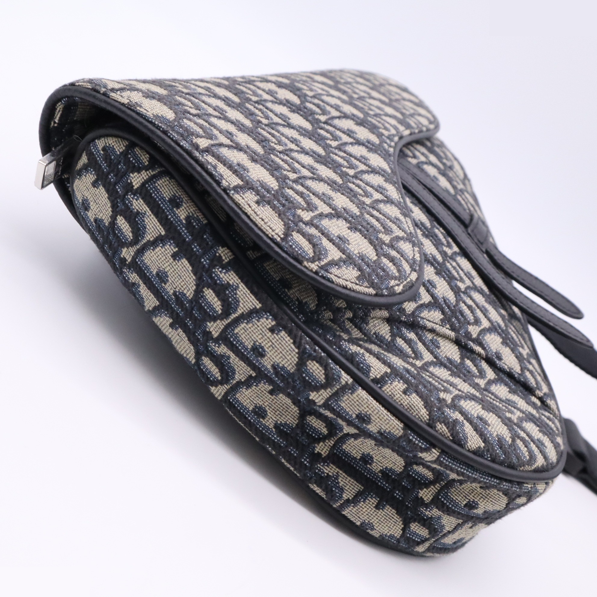 Oblique Jacquard Saddle Bag — view 6