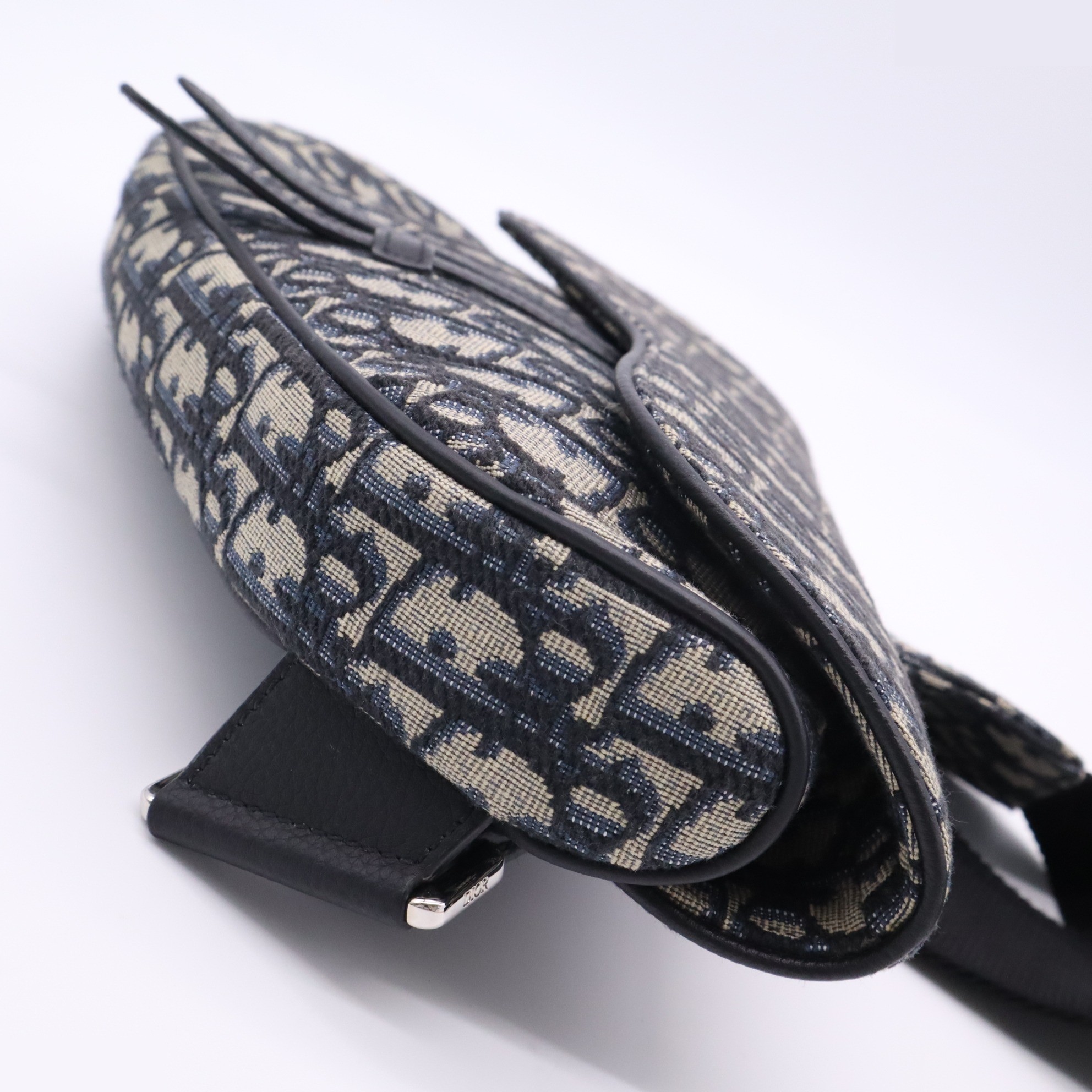 Oblique Jacquard Saddle Bag — view 7