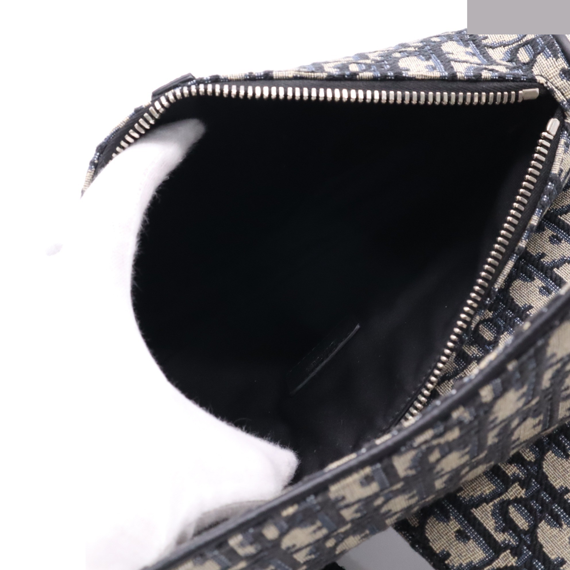 Oblique Jacquard Saddle Bag — view 8