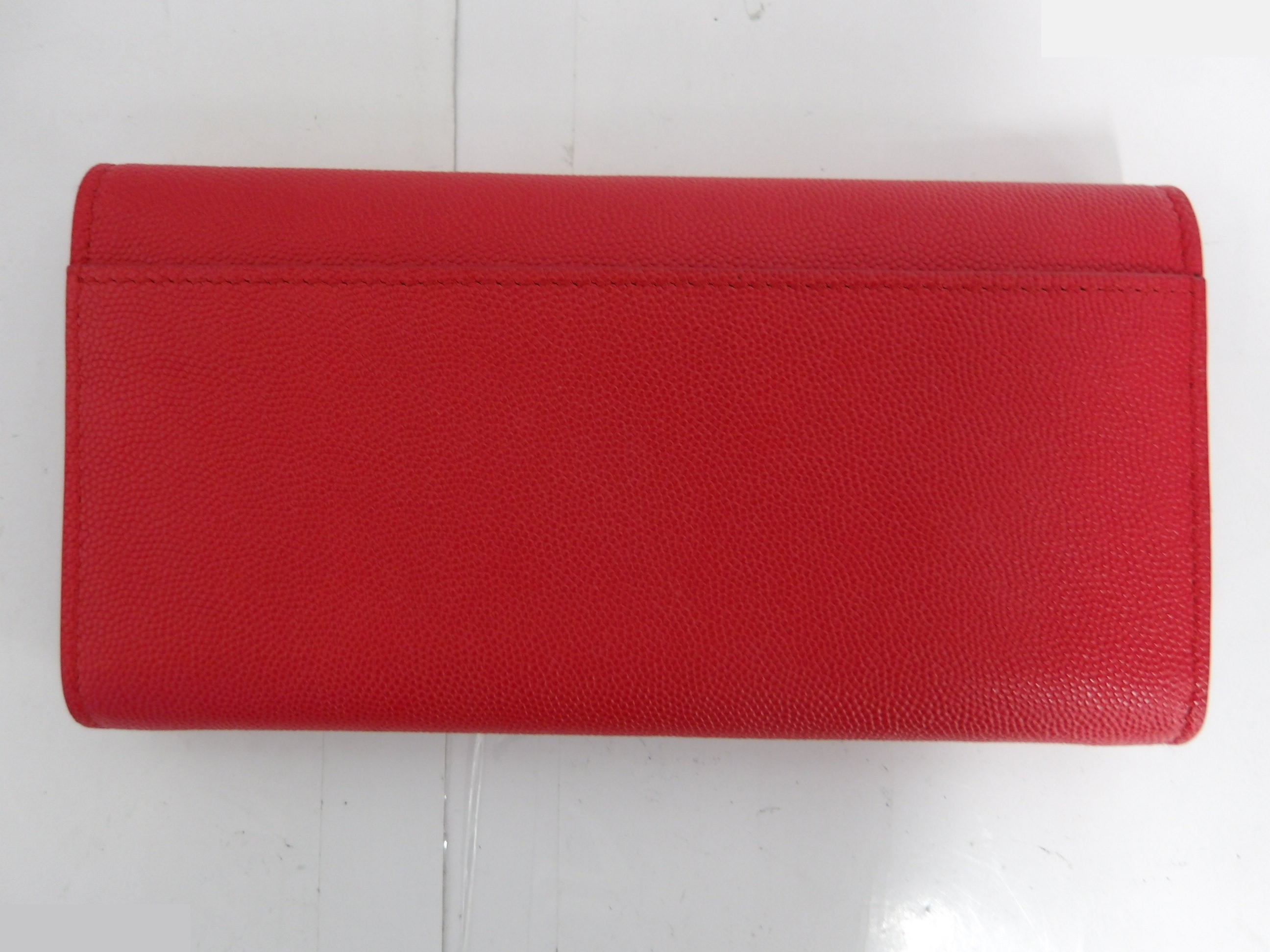 TB logo flap long wallet with gold hardware — view 2