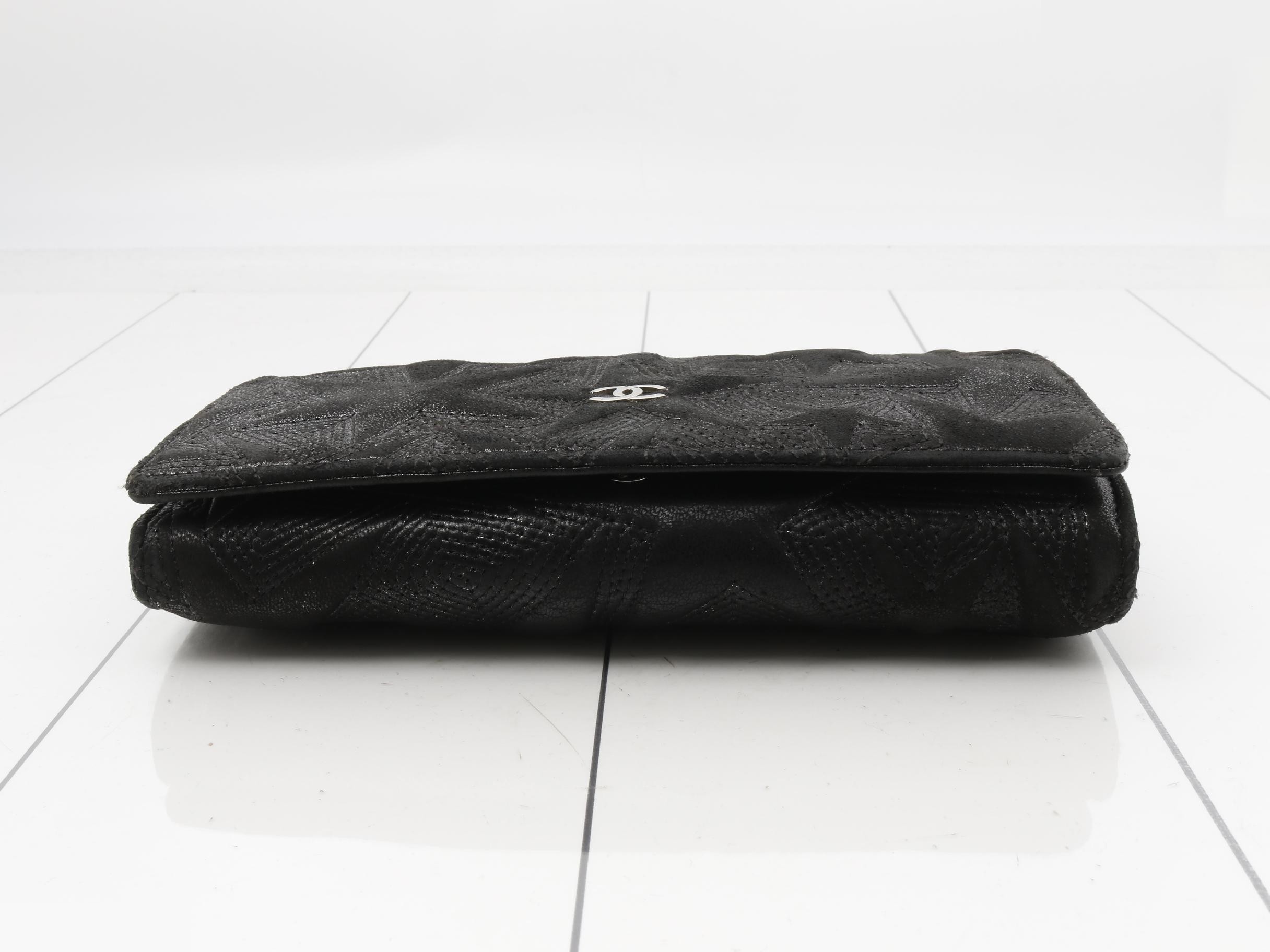 Star embossed Coco Mark long wallet — view 3