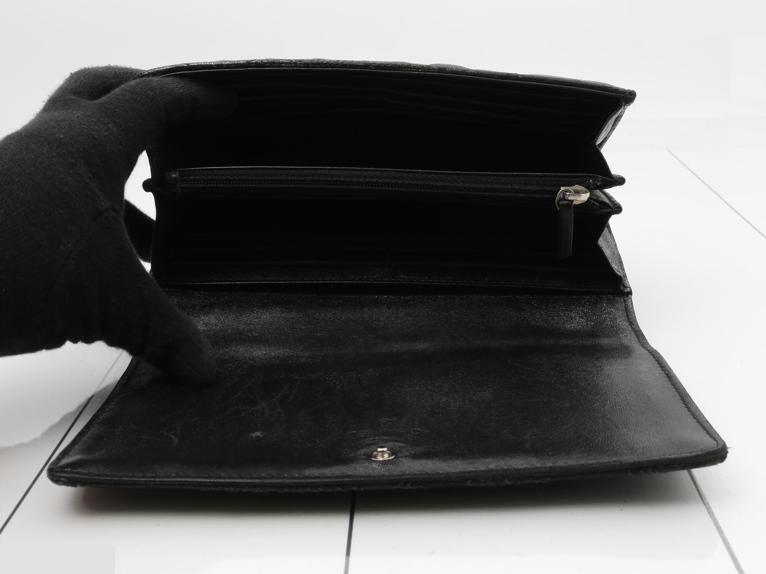 Star embossed Coco Mark long wallet — view 4