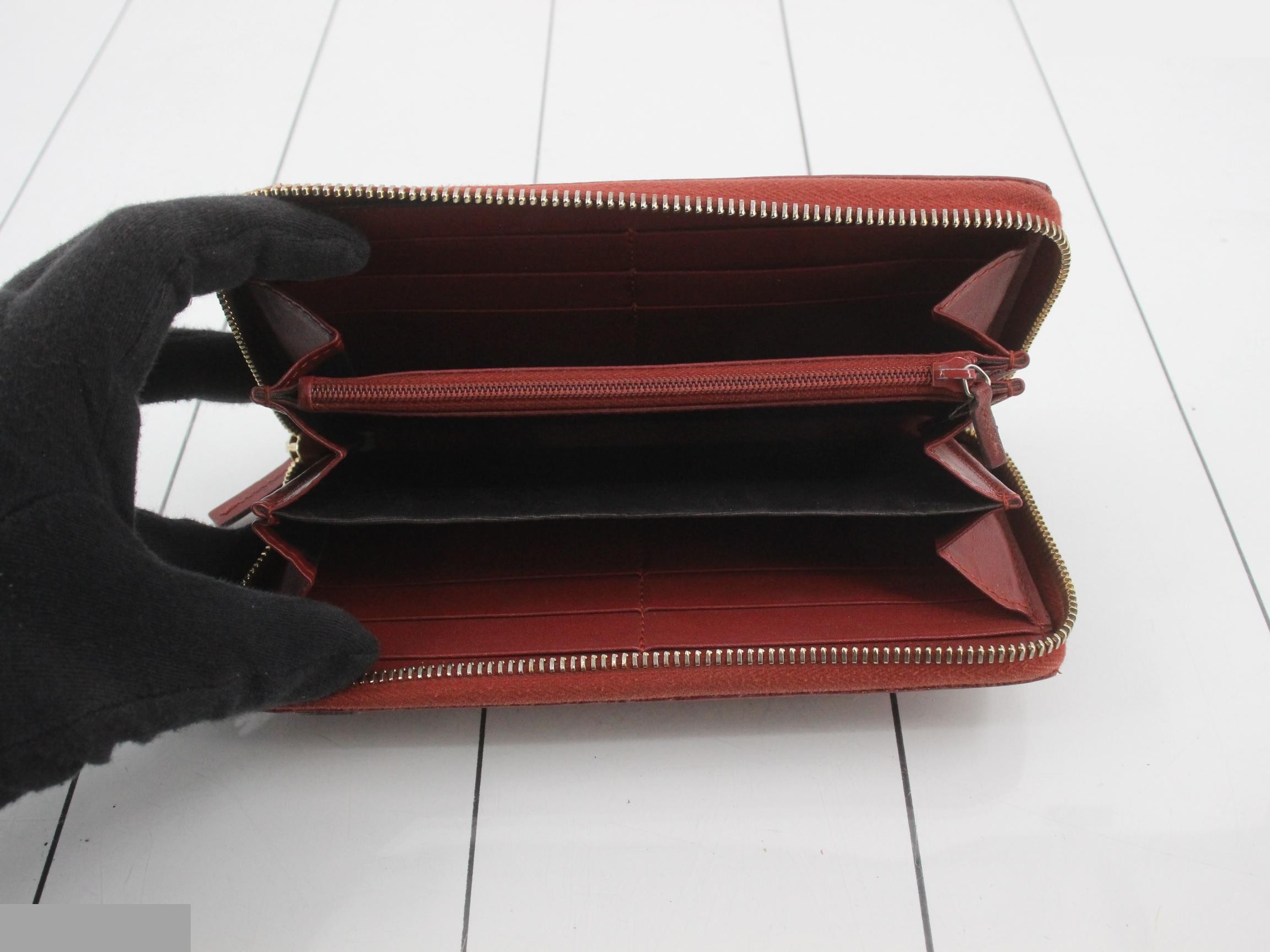 Nice Microguccissima Enamel Round Zipper Long Wallet — view 4