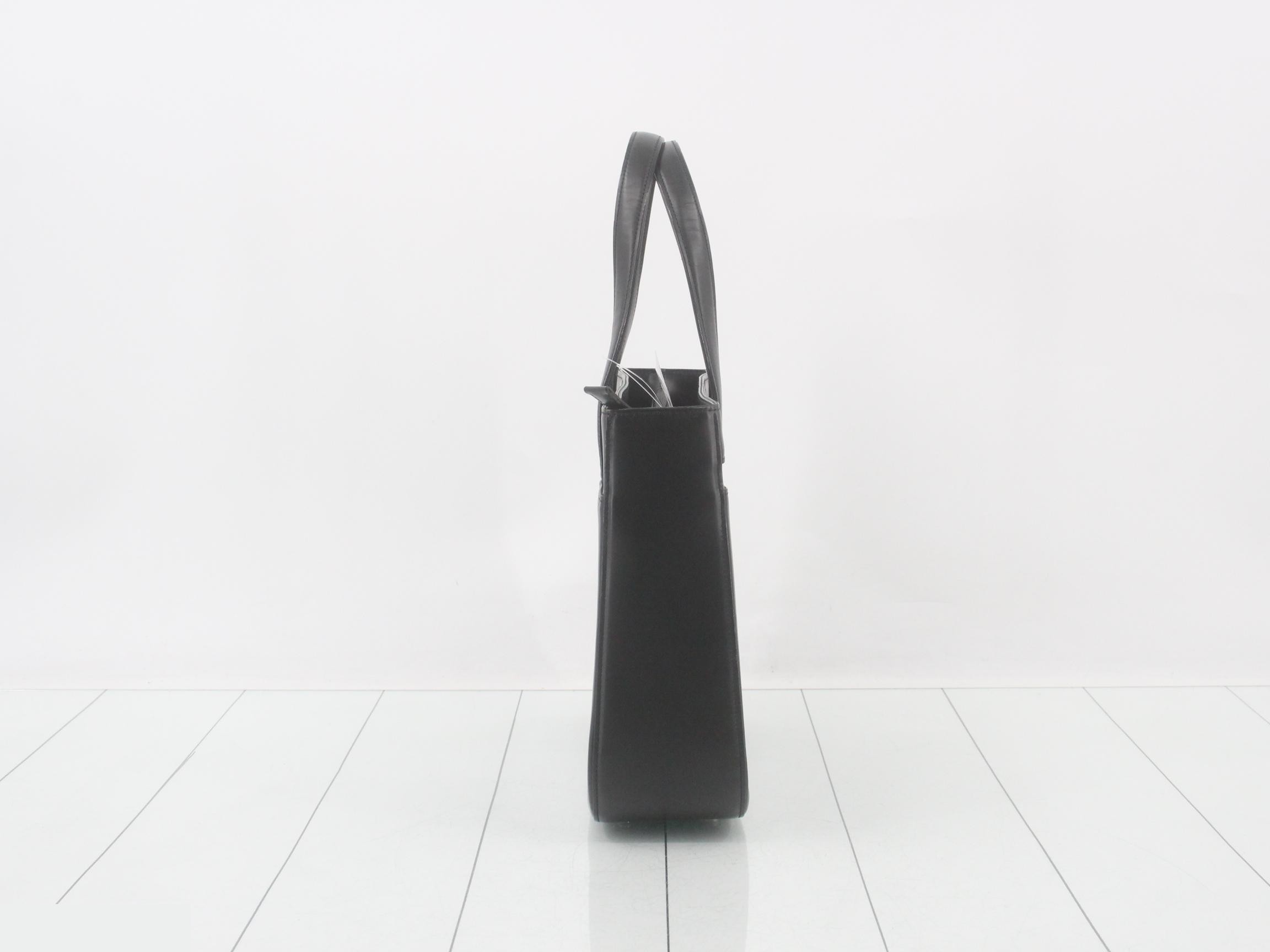 Nova Check x Leather Tote Bag — view 4