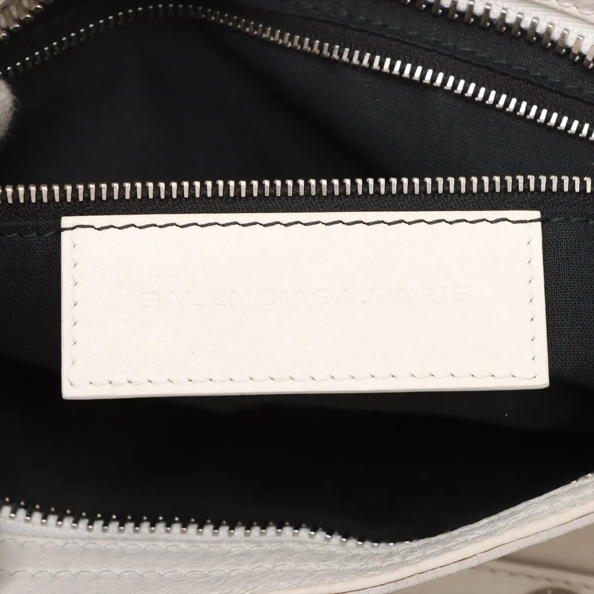 The Giant City Leather 2WAY Handbag White 173084 with Mirror — view 11