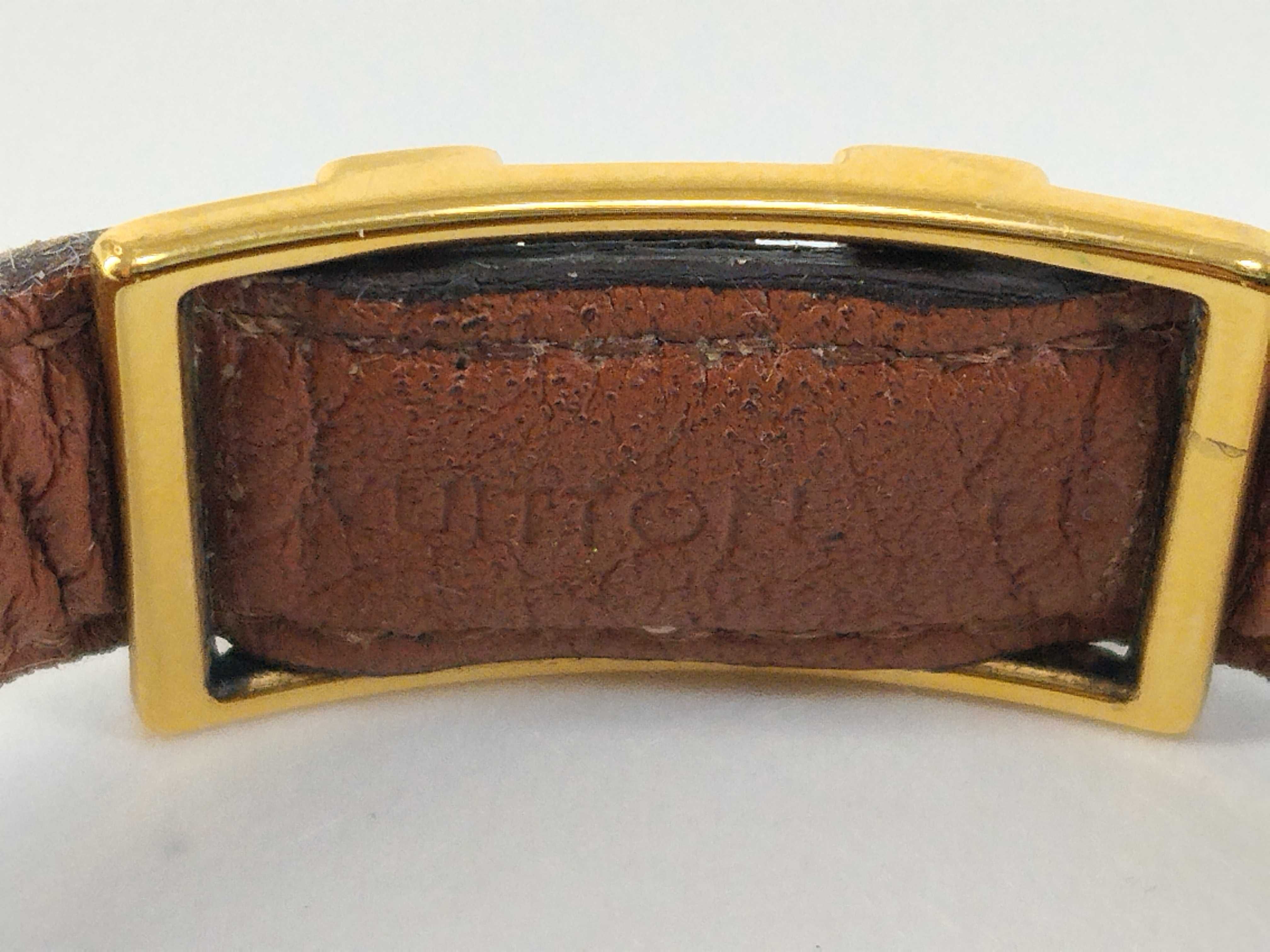 Monogram Louis Vuitton Monogram Bracelet LV Cut Out Leather Brown Bracelet Bracelet/Bangle — view 5