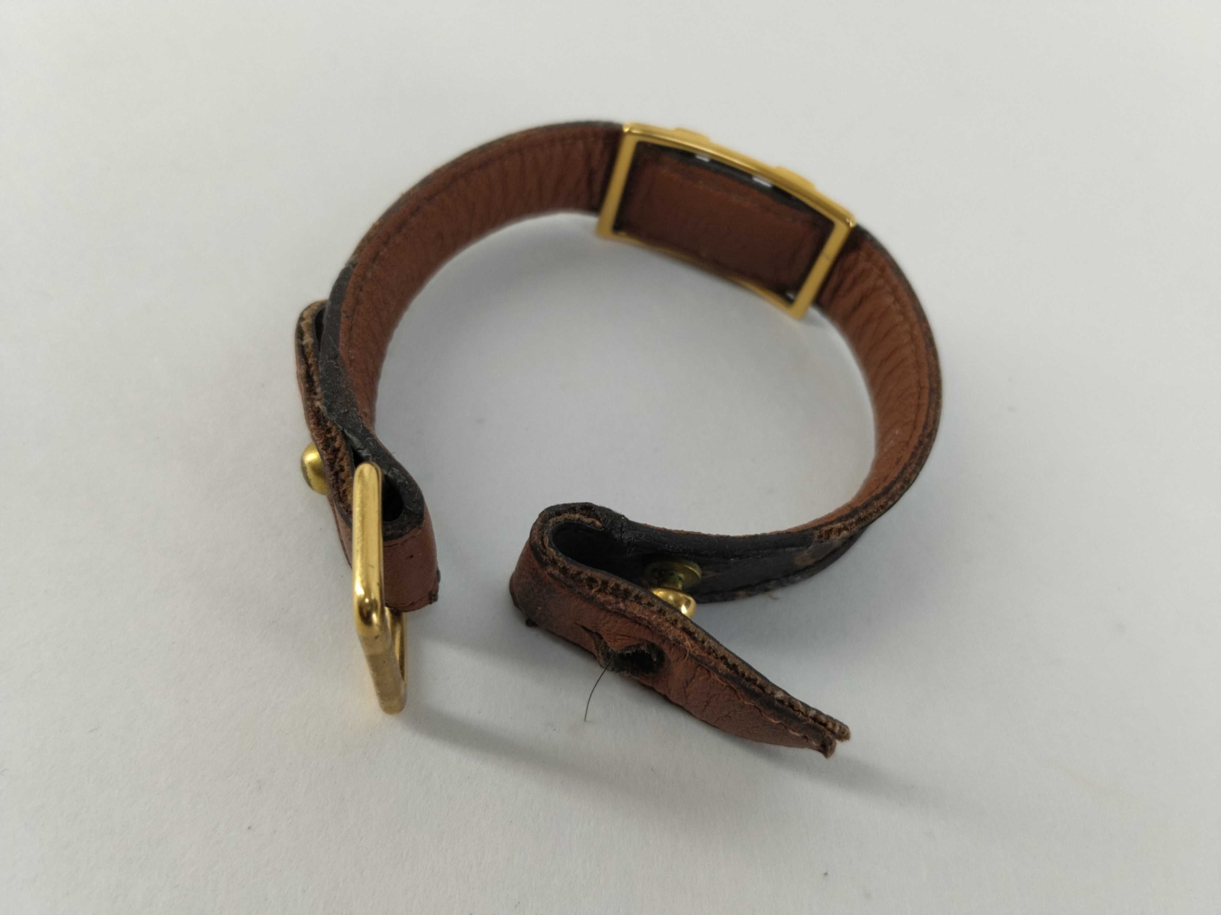 Monogram Louis Vuitton Monogram Bracelet LV Cut Out Leather Brown Bracelet Bracelet/Bangle — view 8