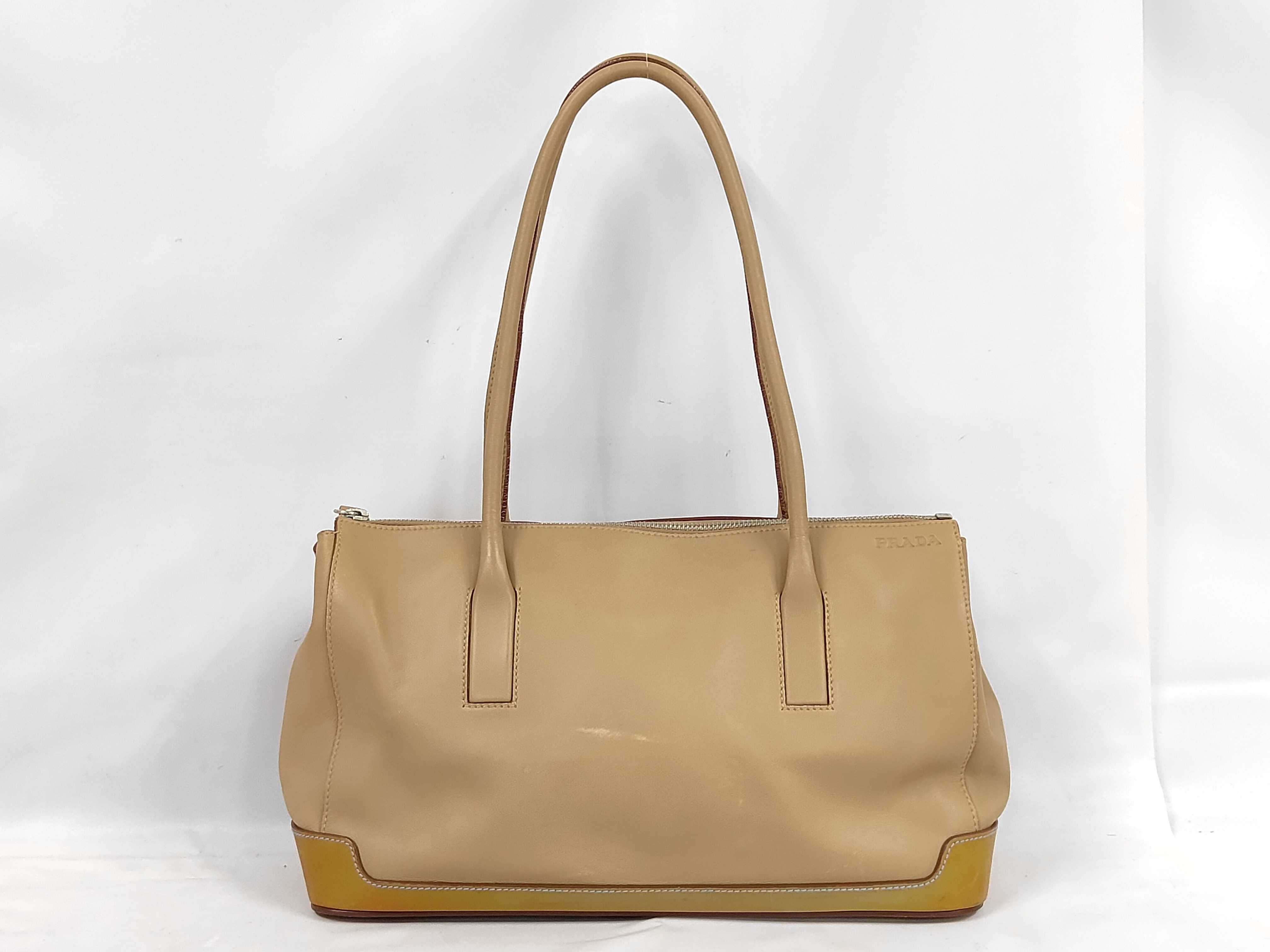handbag, leather, beige handbag