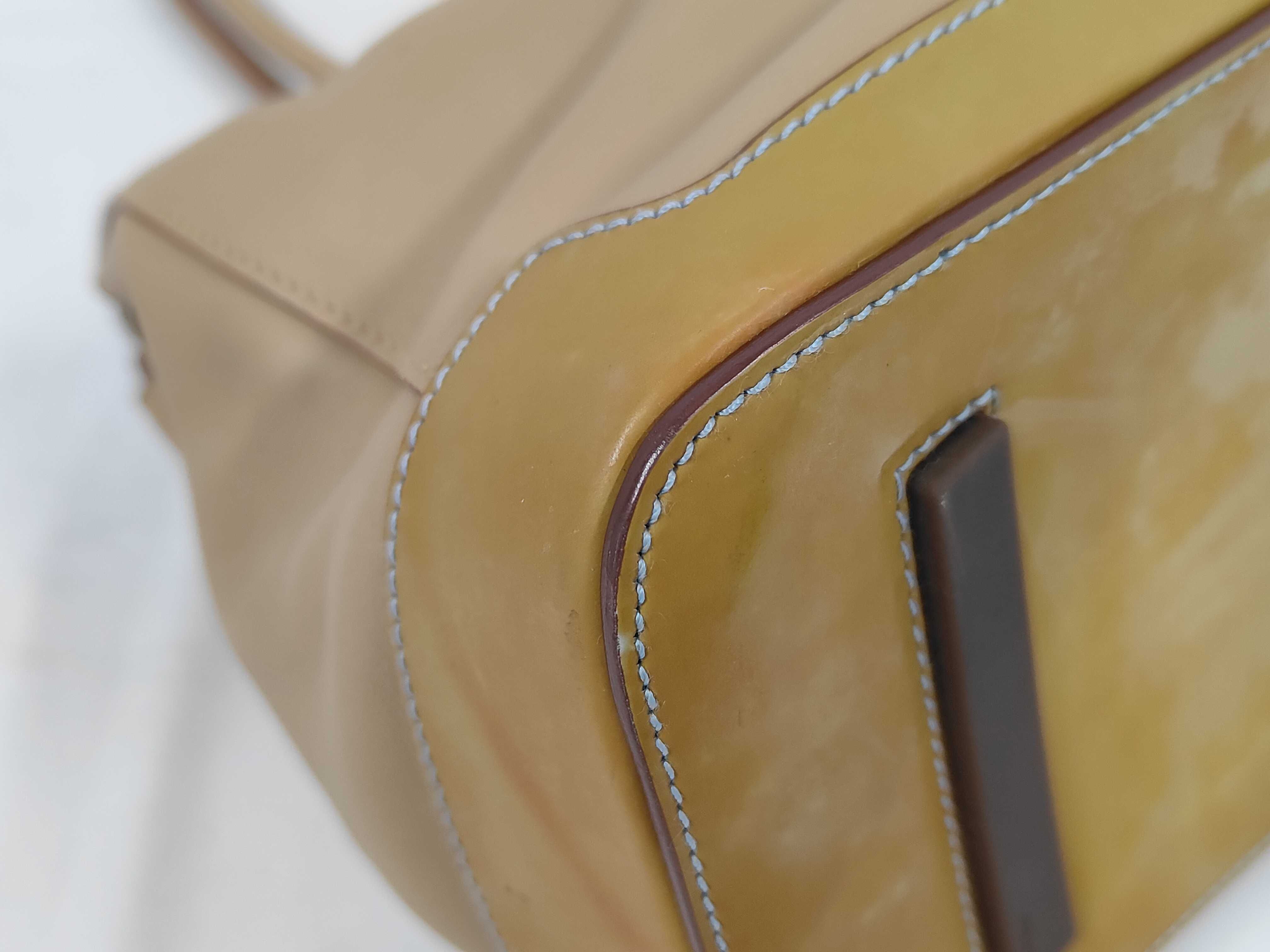 handbag, leather, beige handbag — view 3