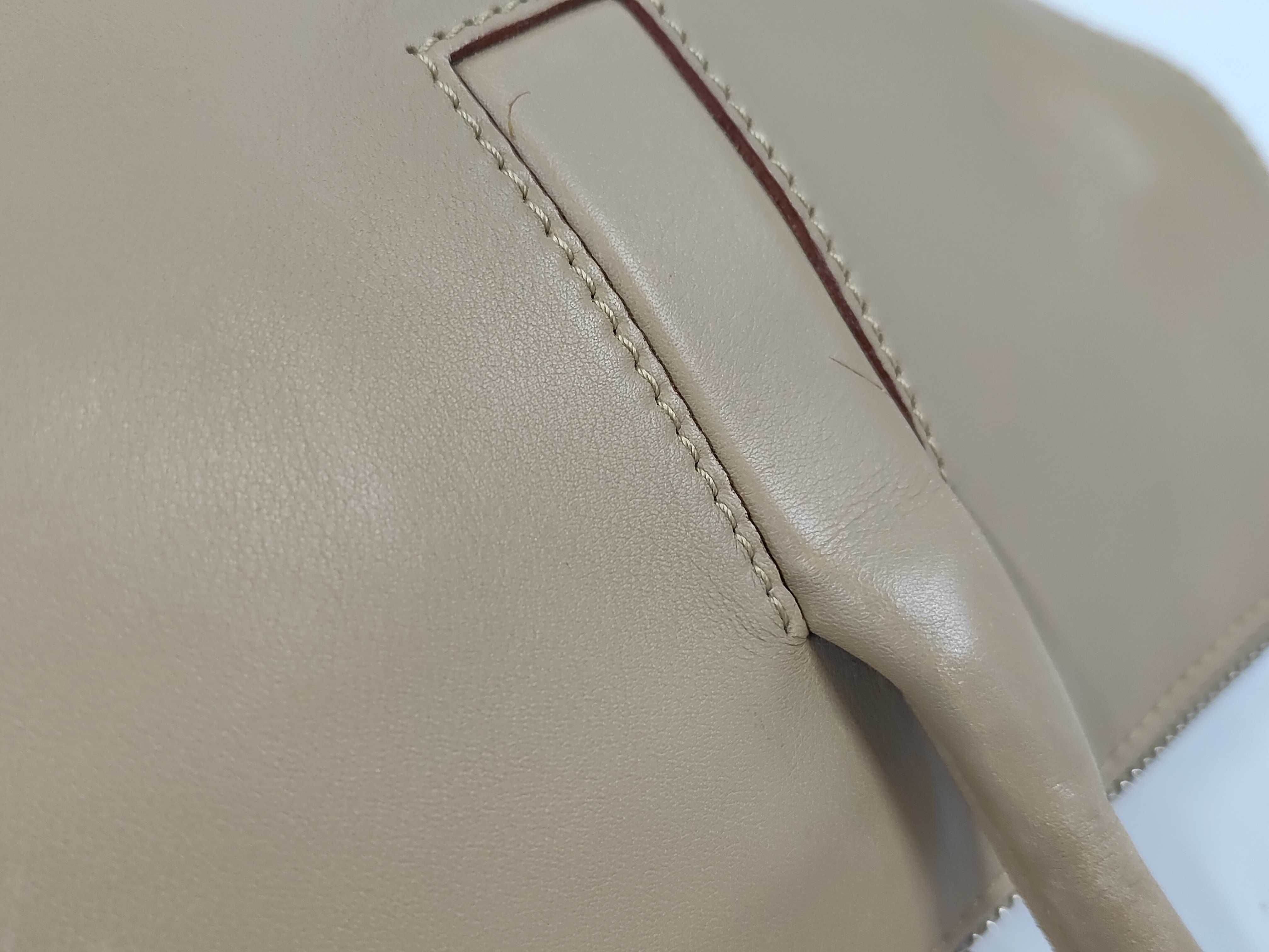 handbag, leather, beige handbag — view 6