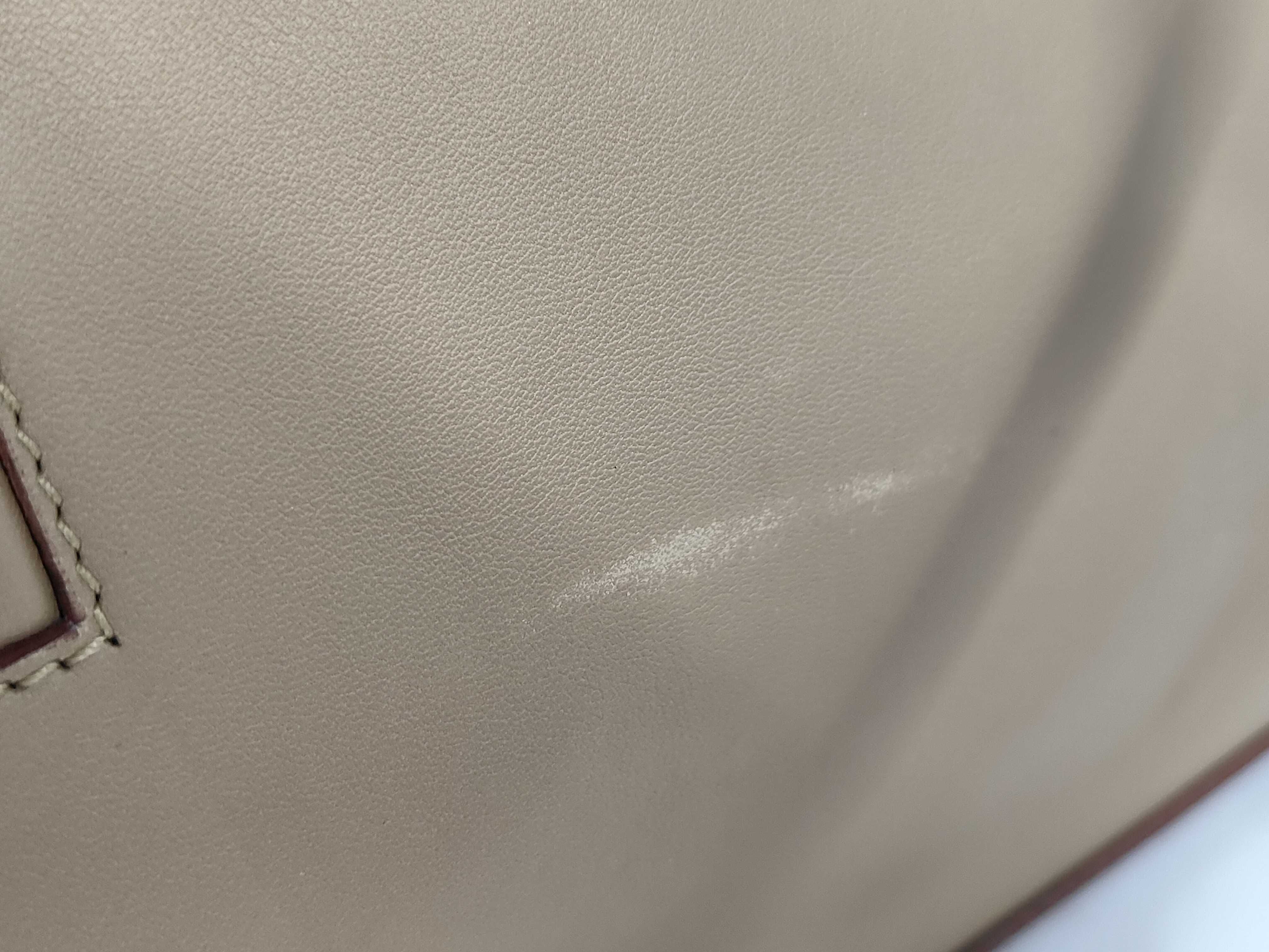 handbag, leather, beige handbag — view 8