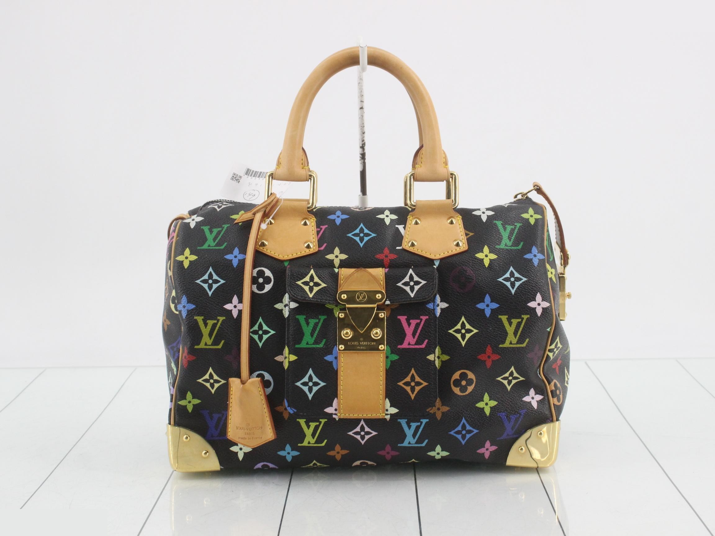 Monogram Multicolor Speedy 30 Noir Handbag