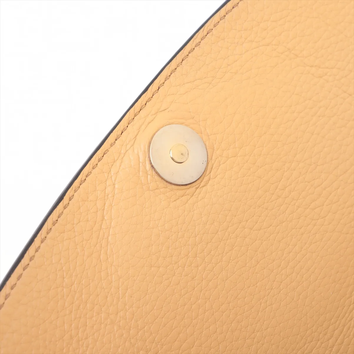 Soho Leather Chain Shoulder Bag, Beige, 336752 — view 15
