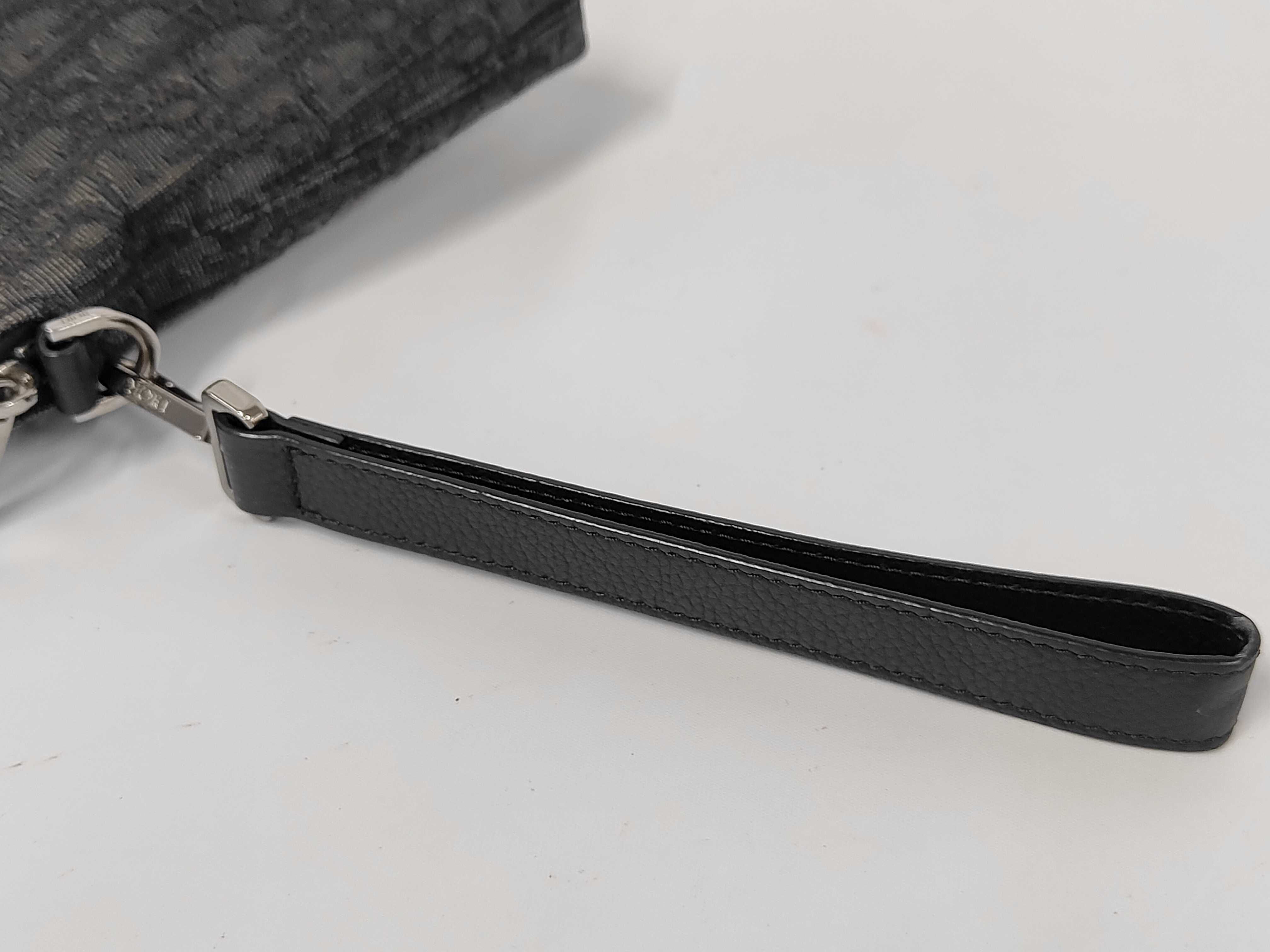 Oblique Canvas Clutch Black Clutch Bag — view 3