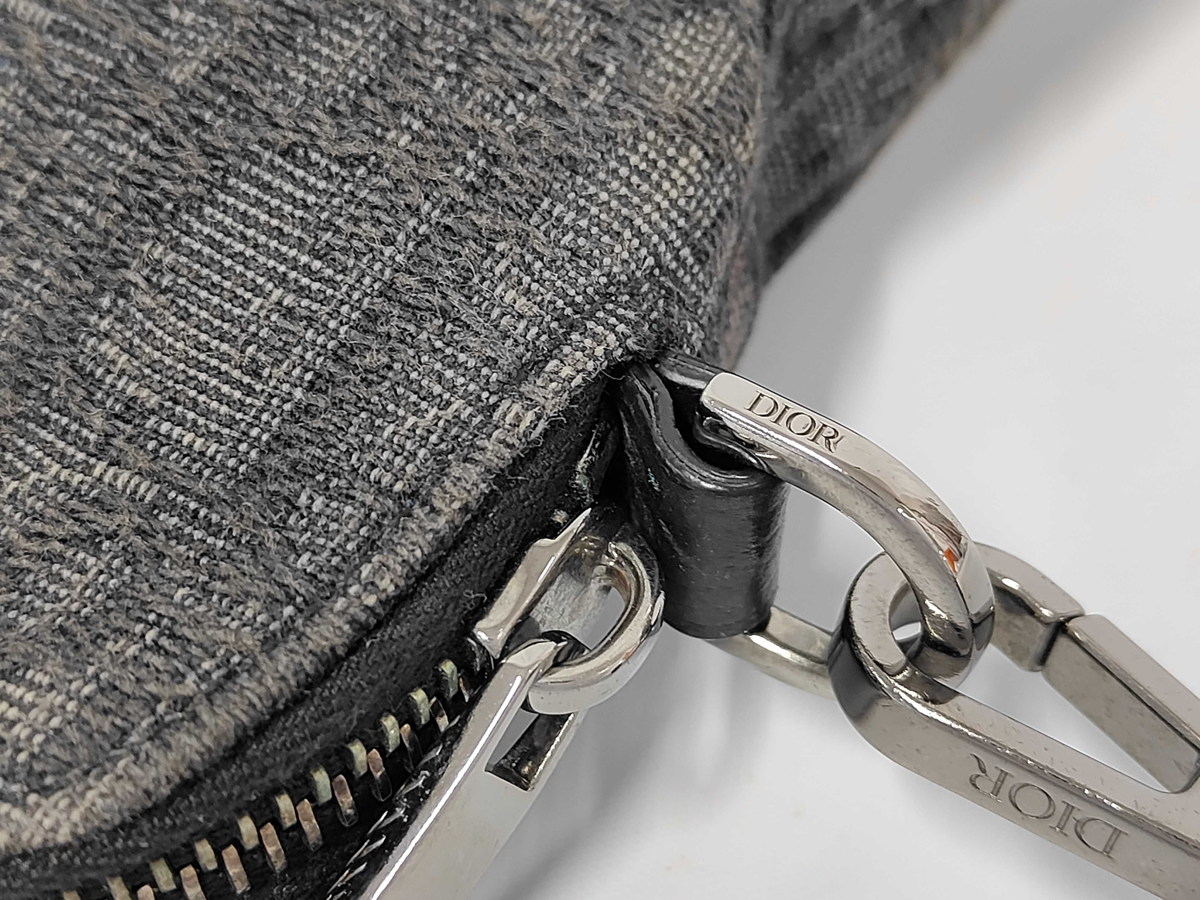 Oblique Canvas Clutch Black Clutch Bag — view 5