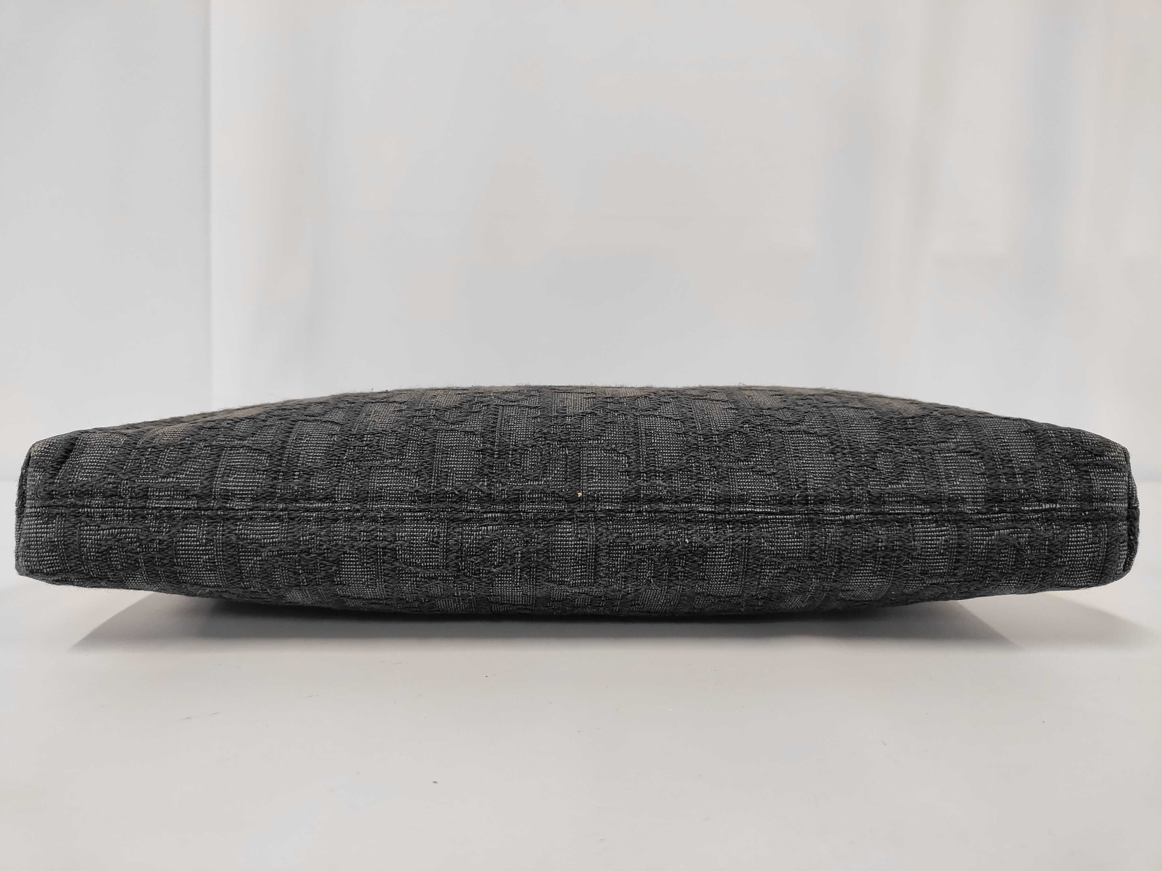 Oblique Canvas Clutch Black Clutch Bag — view 7