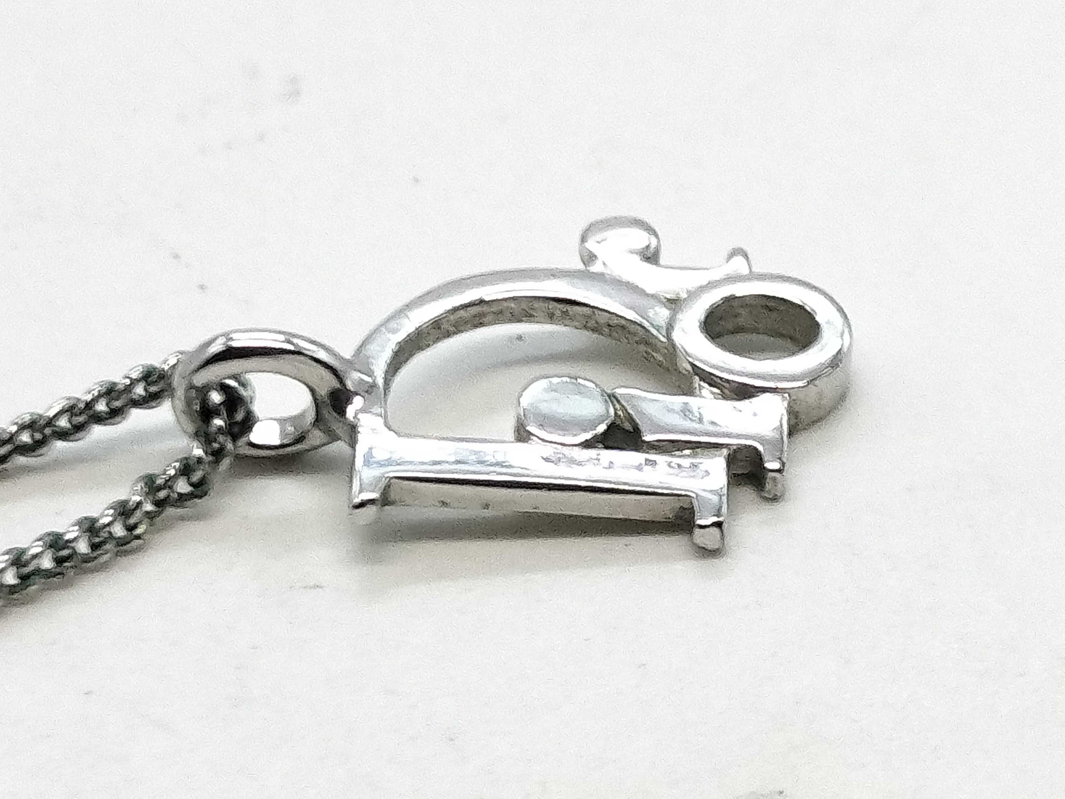 necklace, silver necklace — view 3